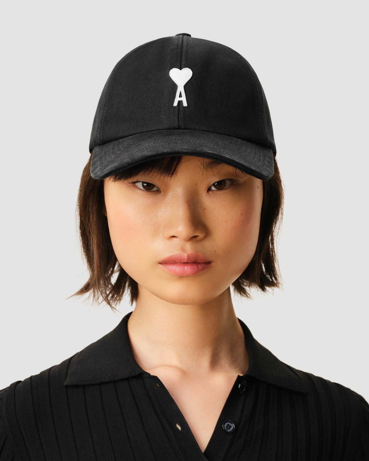 Casquette Ami De Coeur Coton Delave - Ami - Noir