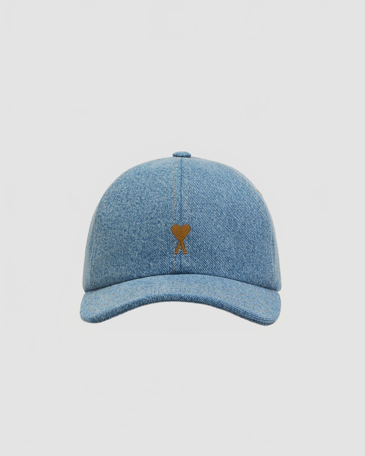 Casquette Broderie Ami De Coeur Tabac Denim - Ami - Bleu Used