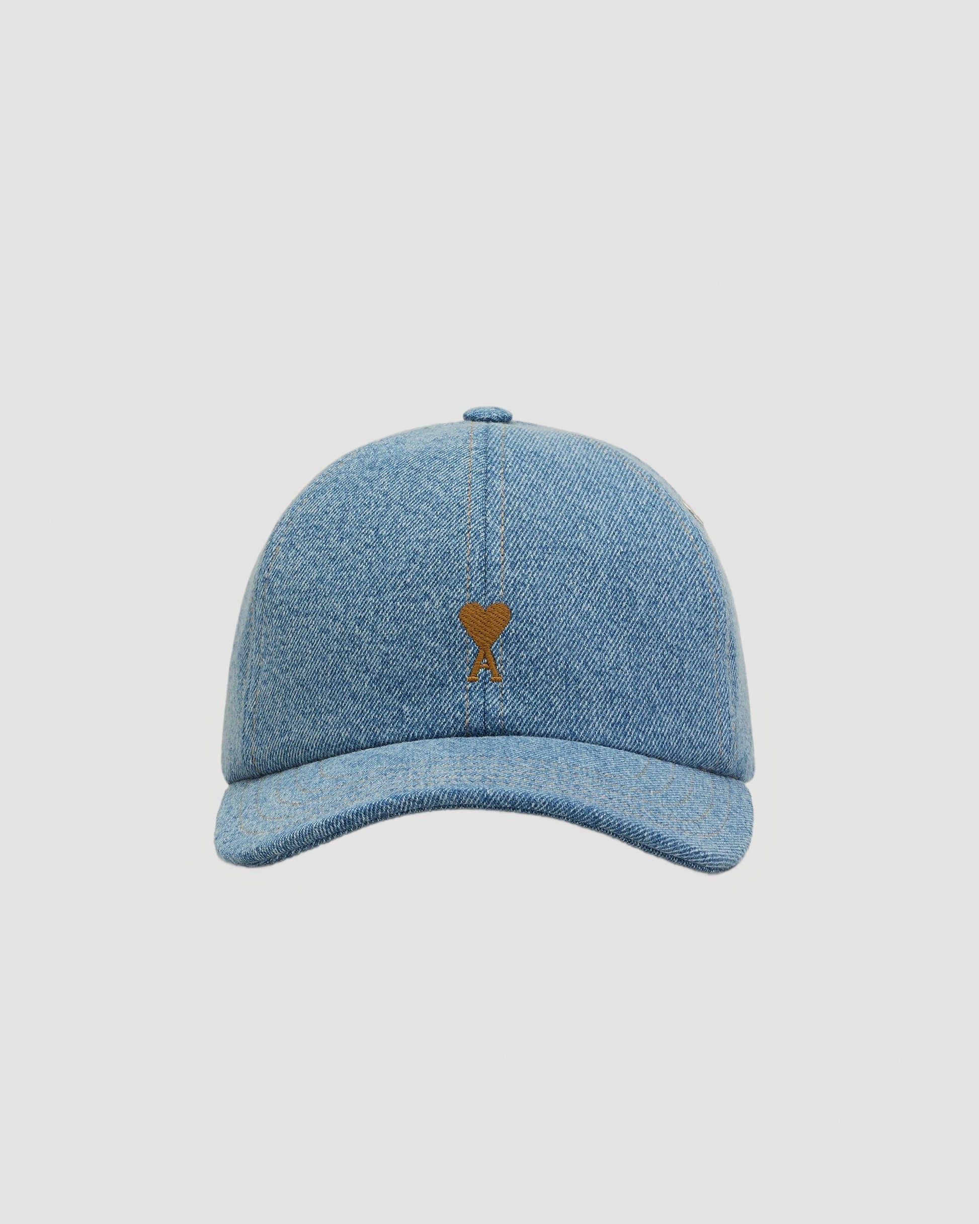 Casquette Broderie Ami De Coeur Tabac Denim - Ami - Bleu Used
