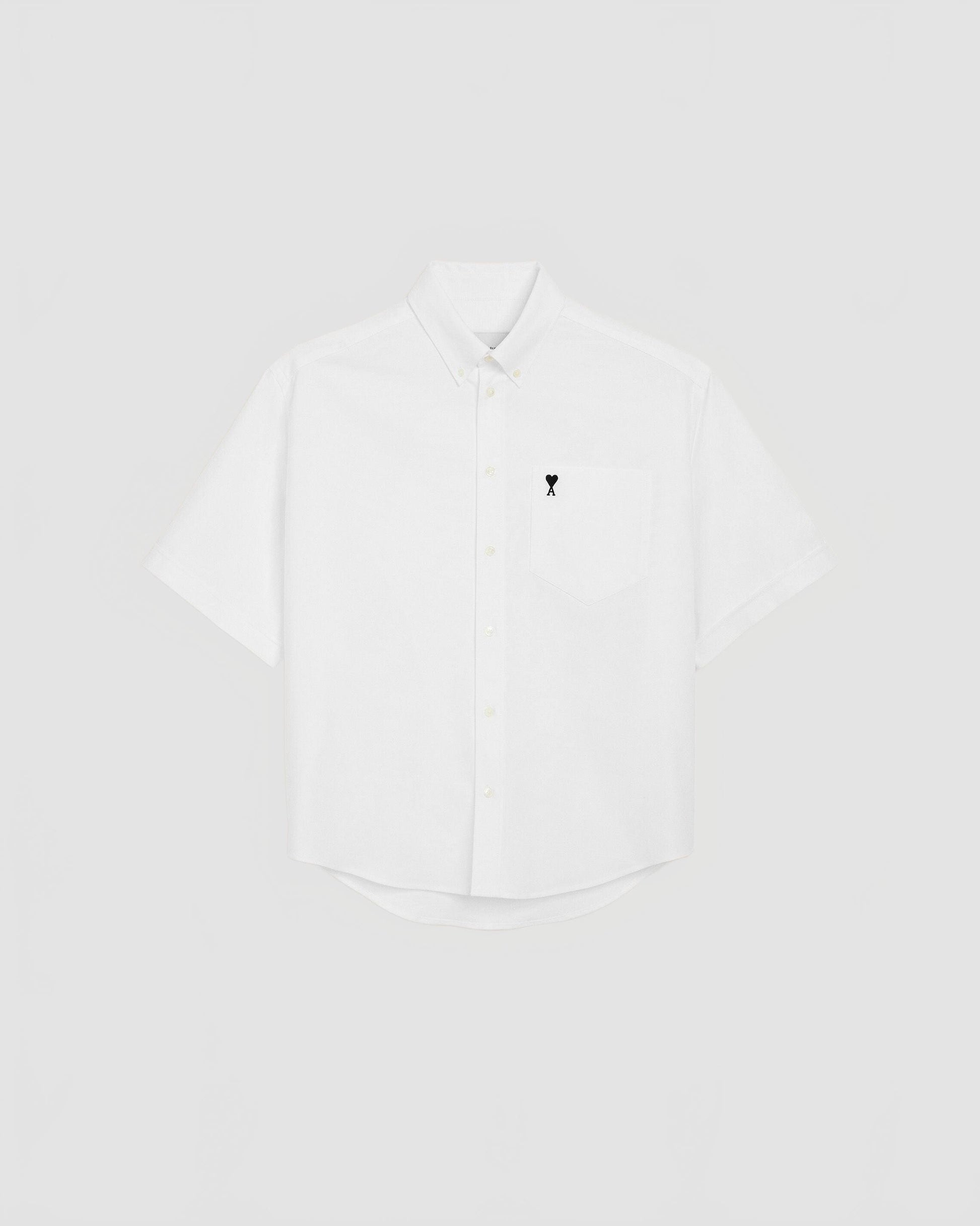 Chemise Boxy Manches Courtes Ami De Coeur Oxford - Ami - Blanc Naturel