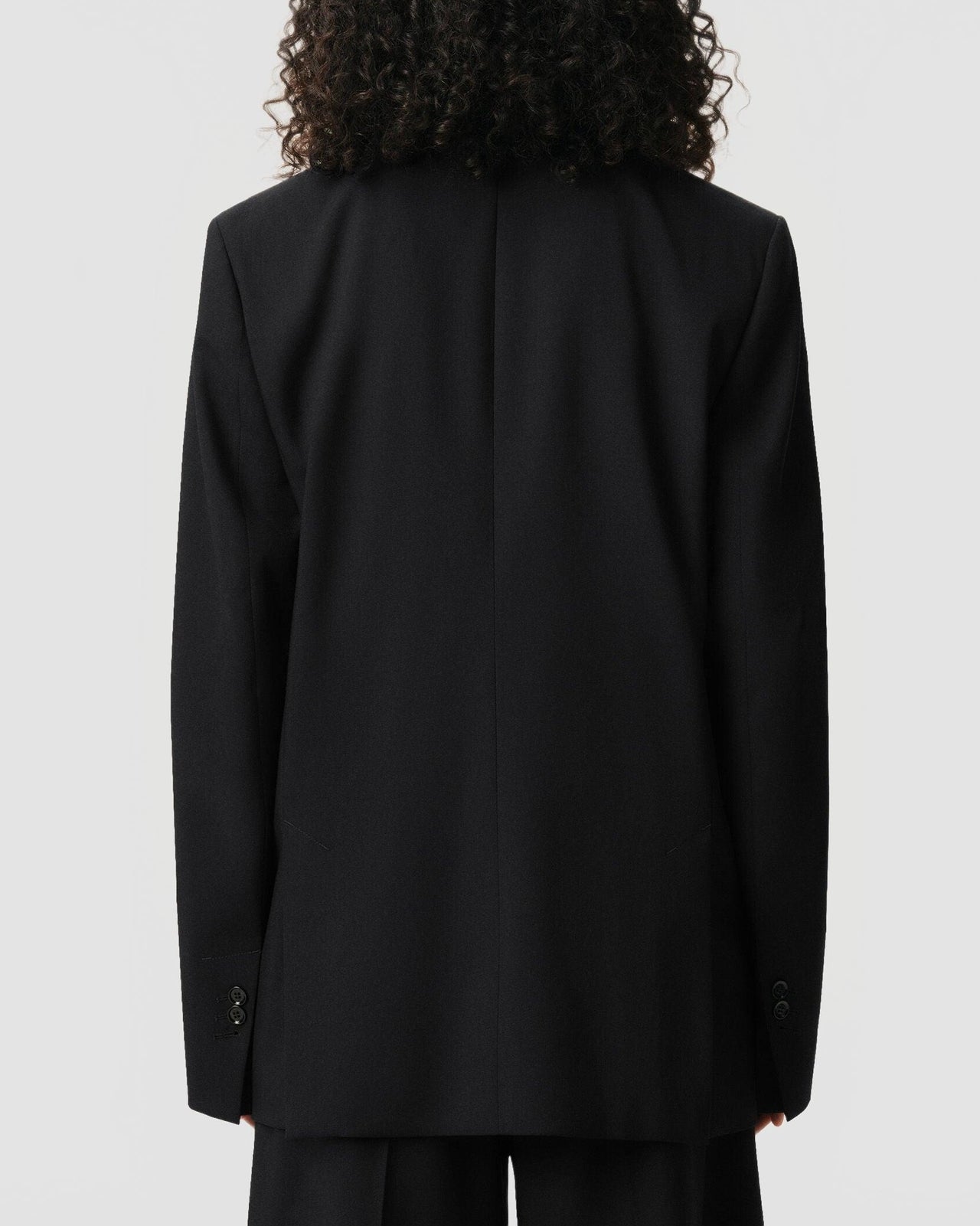 Veste Boxy Gabardine De Laine - Ami - Noir
