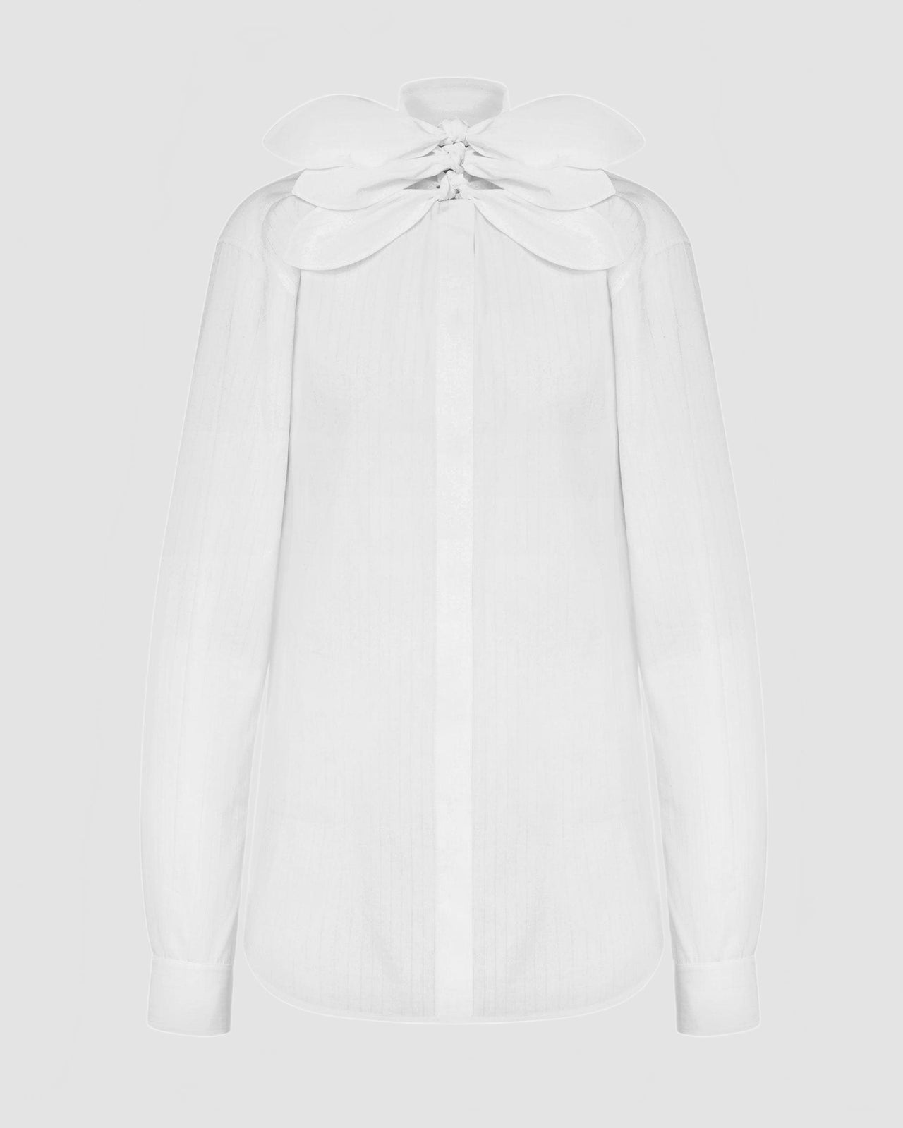 Chemise en popeline de coton jacquard