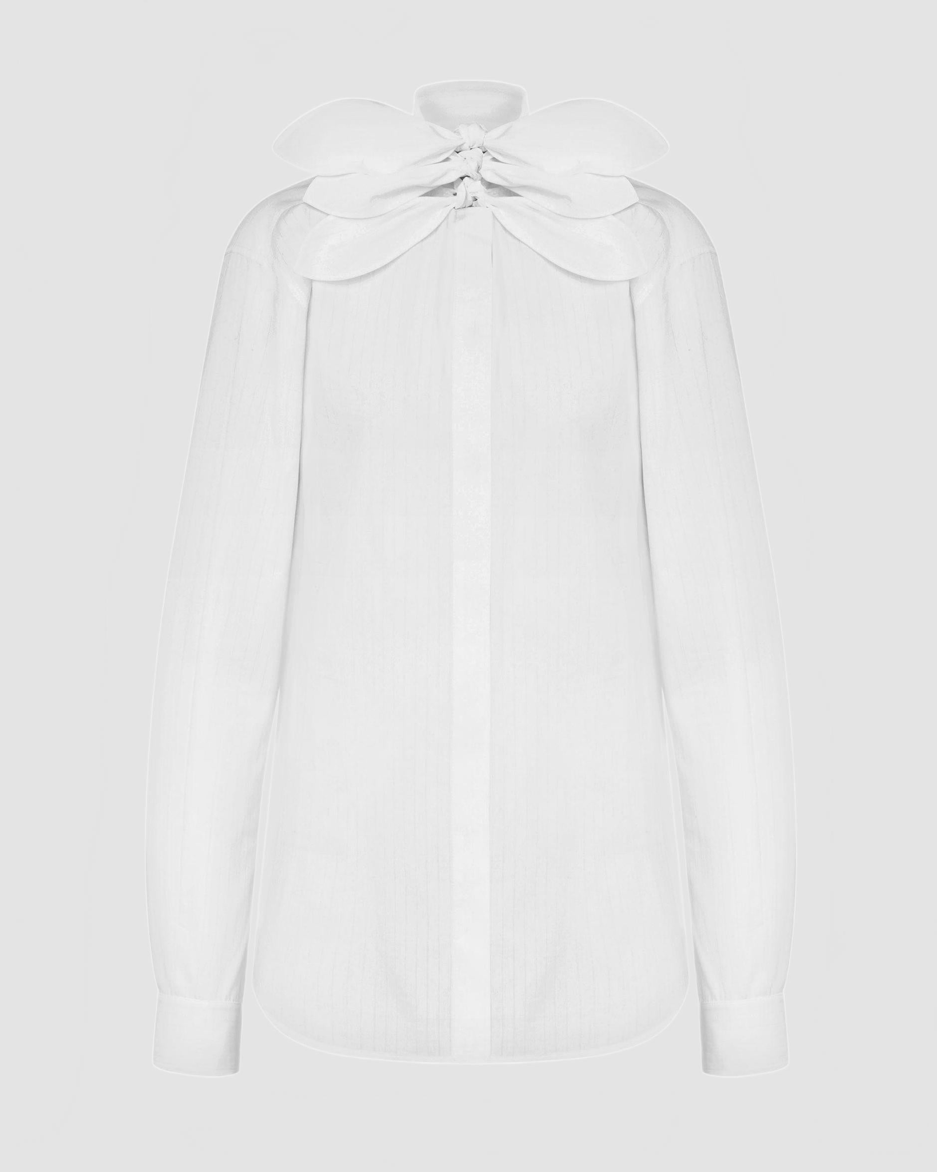 Chemise en popeline de coton jacquard