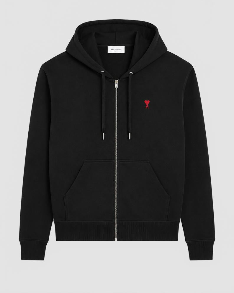 Hoodie 20Zippe 20Ami 20De 20Coeur 20Rouge 20  20Ami 20  20Noir 201