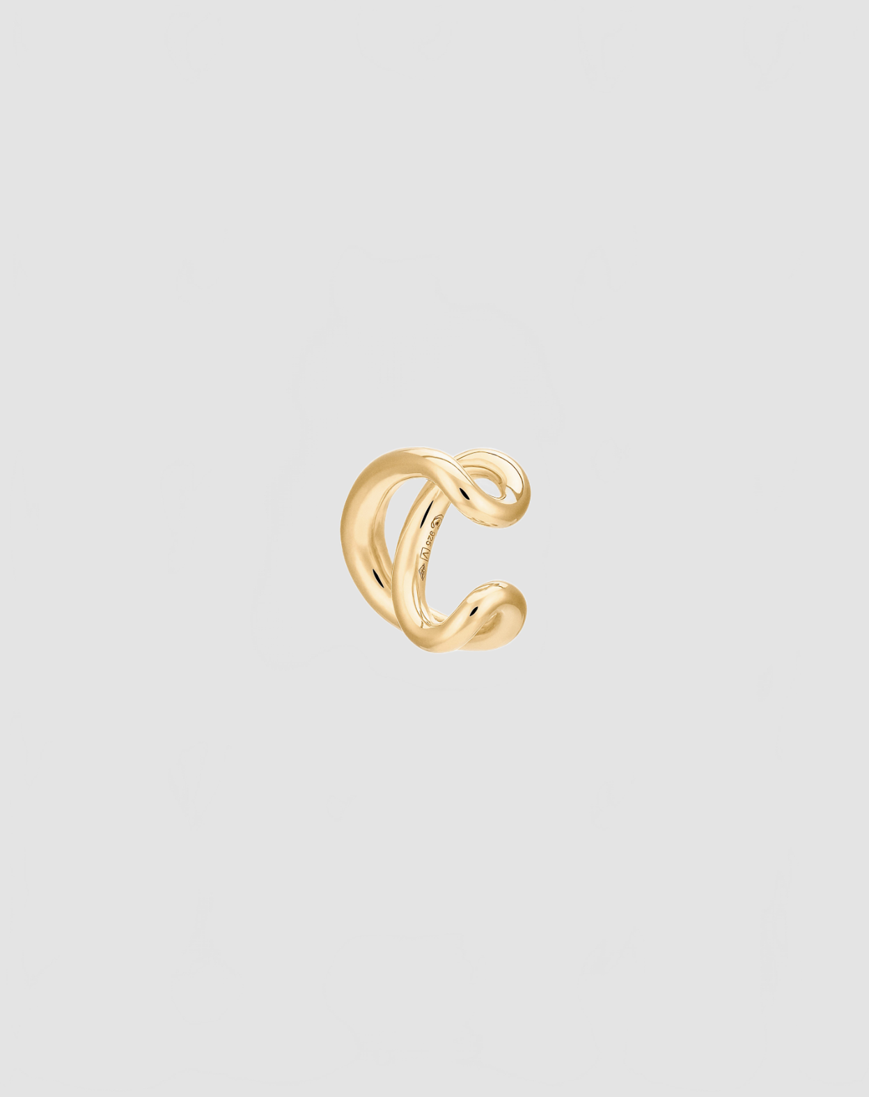Initial Cuff D oreille   Charlotte Chesnais   Vermeil 1