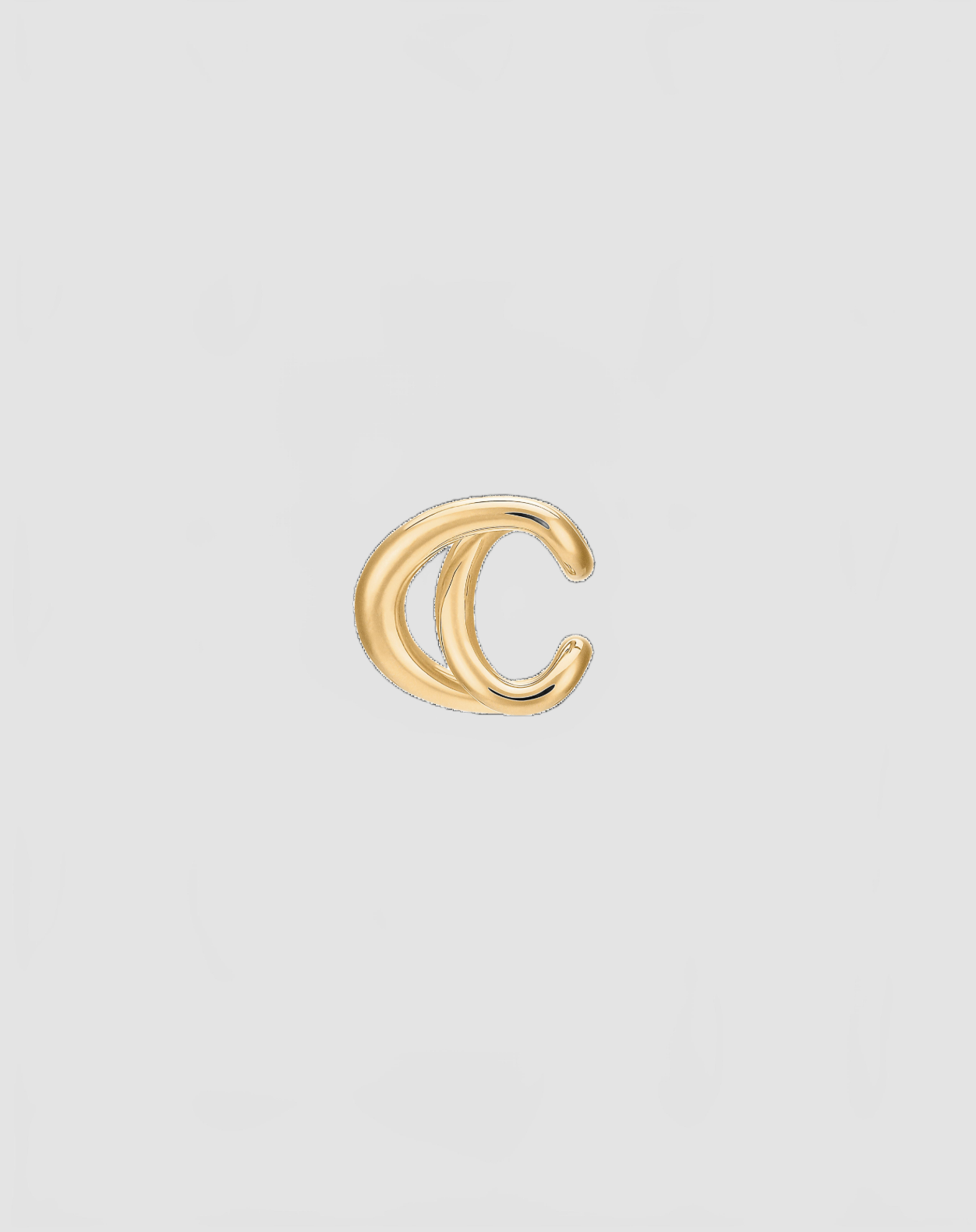 Initial Cuff D oreille   Charlotte Chesnais   Vermeil 2