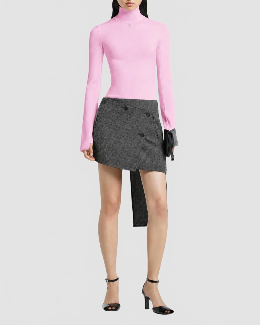 Interlock 20Mockneck 20Sweater 20  20Courreges 20  20Powder 20Pink 203