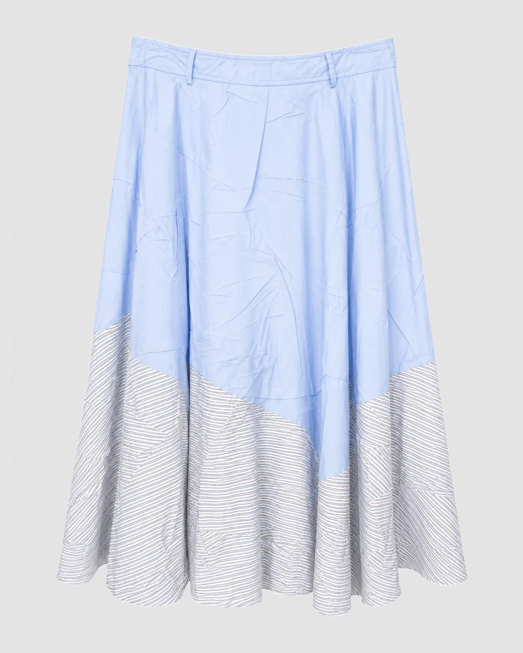 Jupe 20En 20Popeline 20De 20Coton 20Extensible 20  20Moschino 20  20Light 20Blue 201