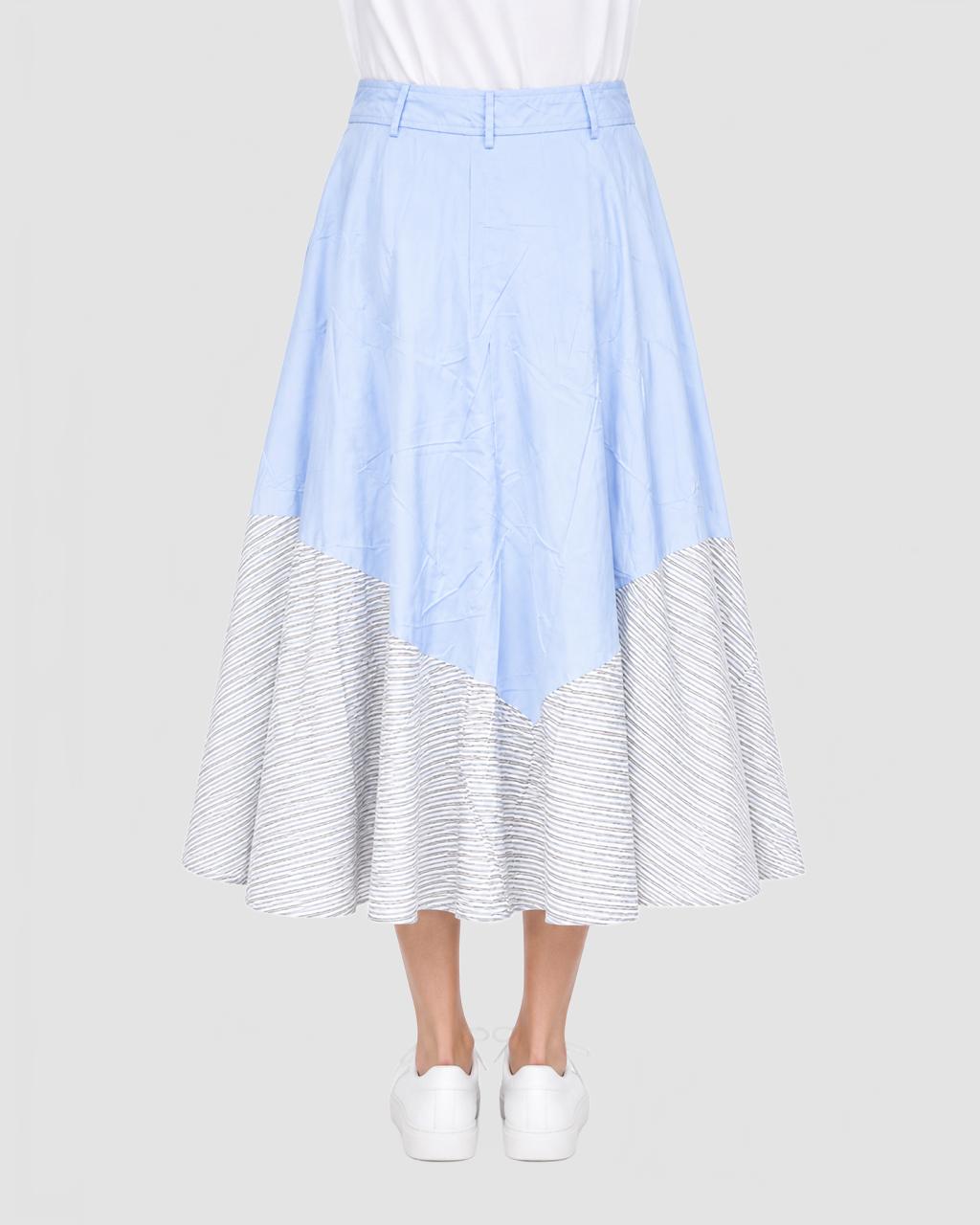 Jupe 20En 20Popeline 20De 20Coton 20Extensible 20  20Moschino 20  20Light 20Blue 204