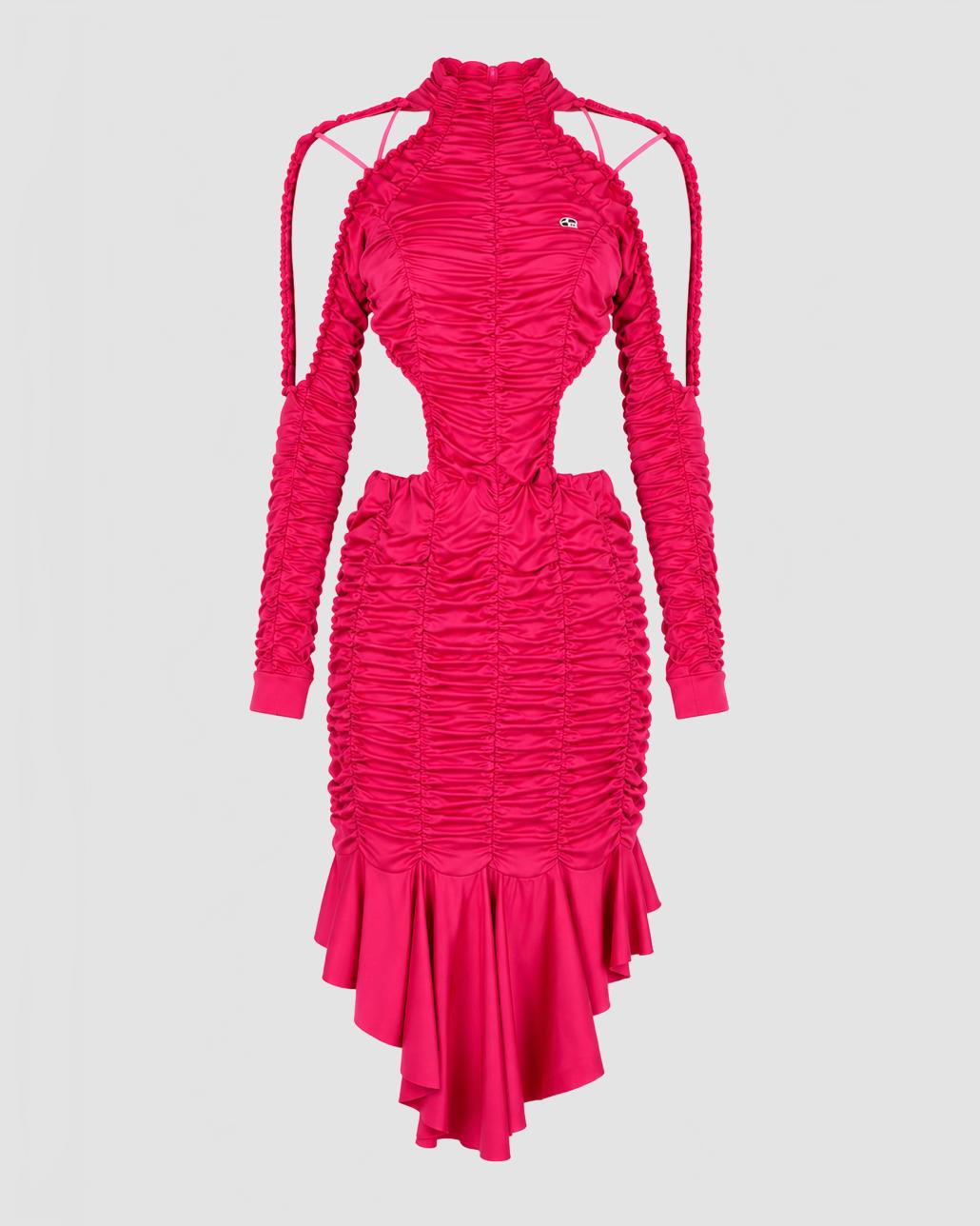 MIDI 20PEEPHOLE 20RUCHED 20DRESS 201