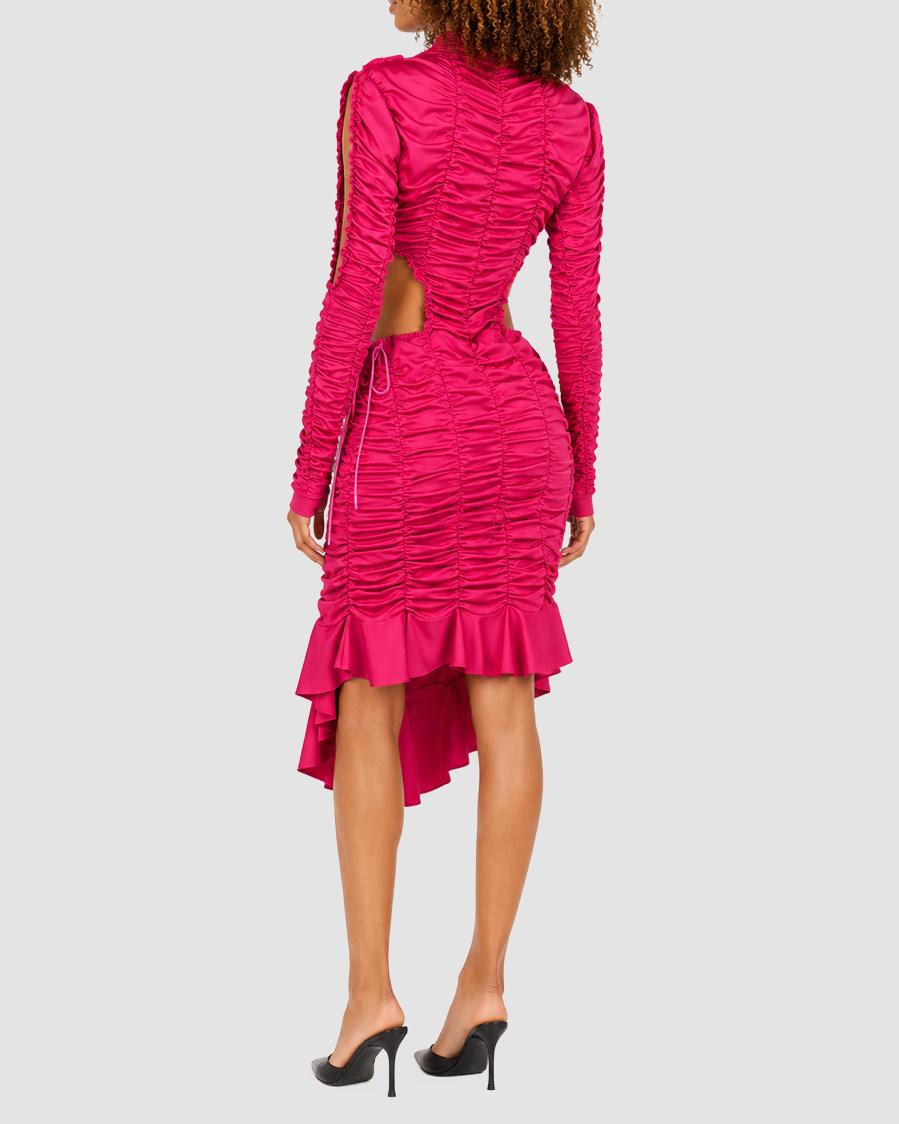 MIDI 20PEEPHOLE 20RUCHED 20DRESS 206