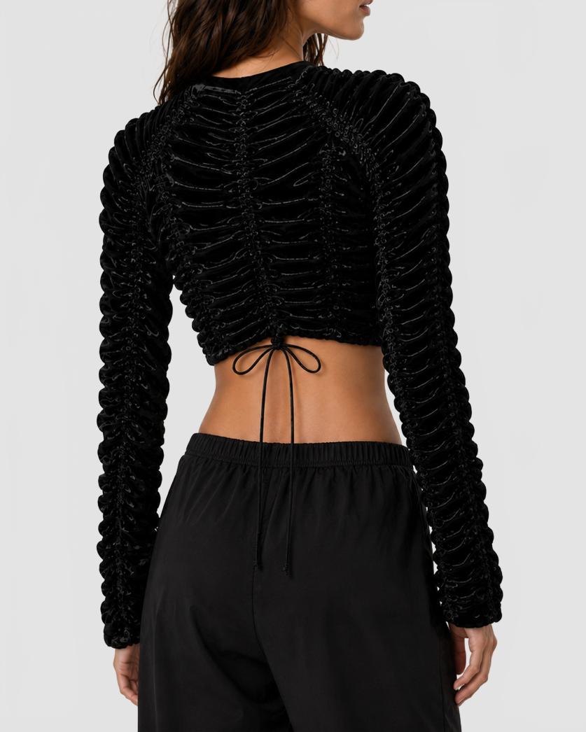 Ruched 20Crop 20Top 20  20Ester 20Manas 20  20Black 204