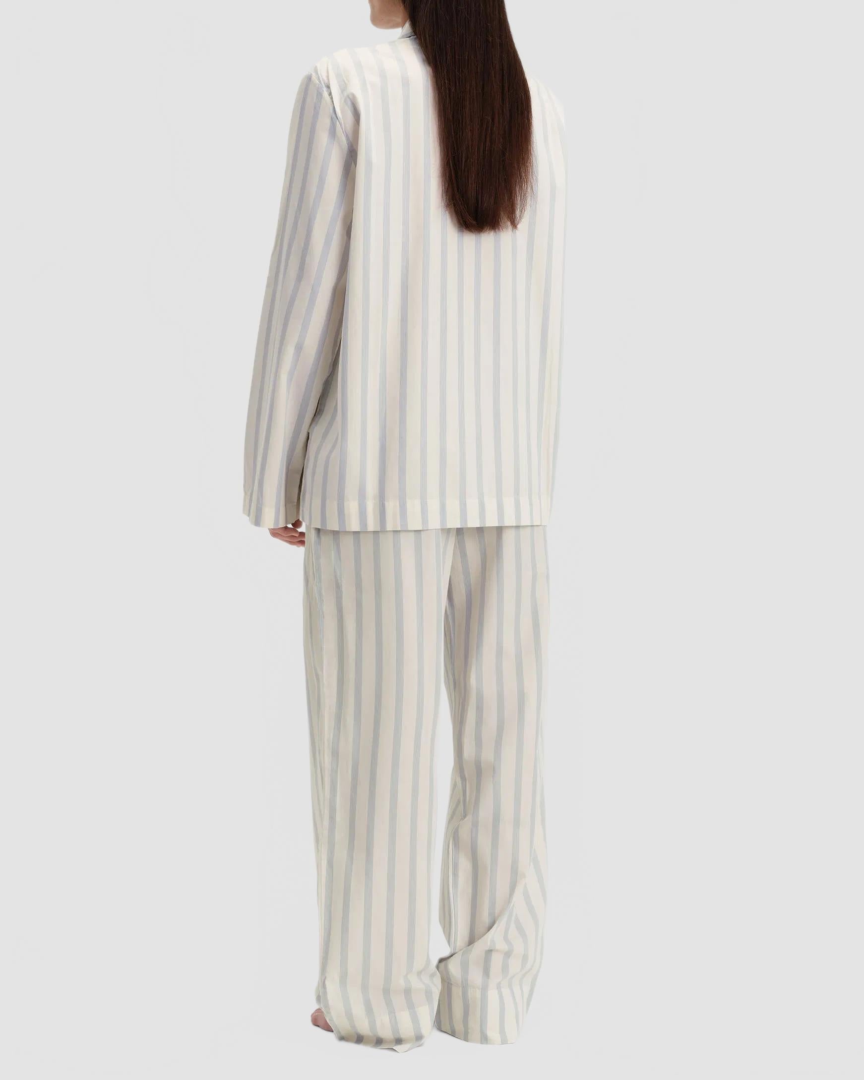 Tekla Poplin Sleepwear Hero Needle Stripes female SWT NS 3