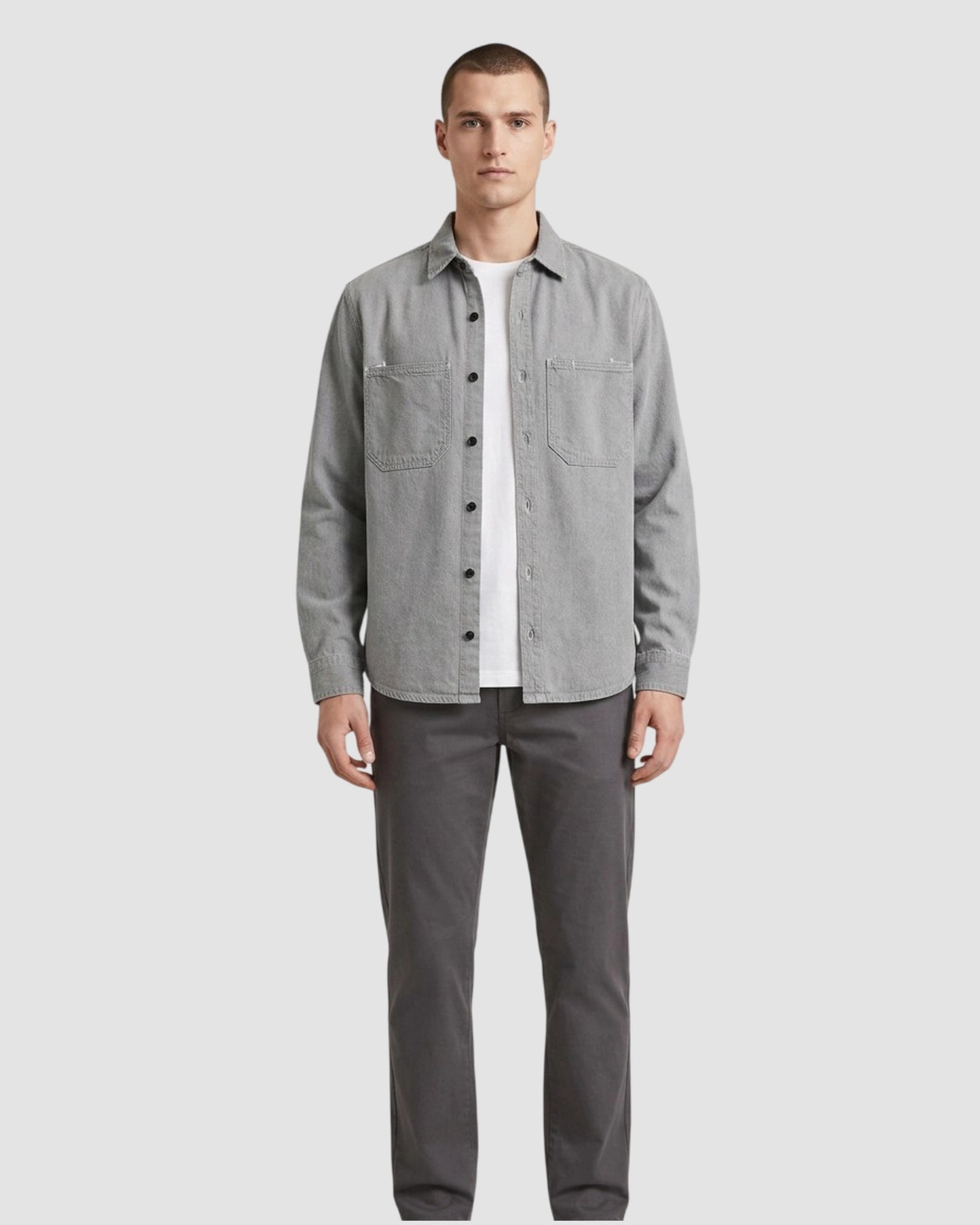 a regular 2 pkt shirt l s   g star x raw research   rinsed 3
