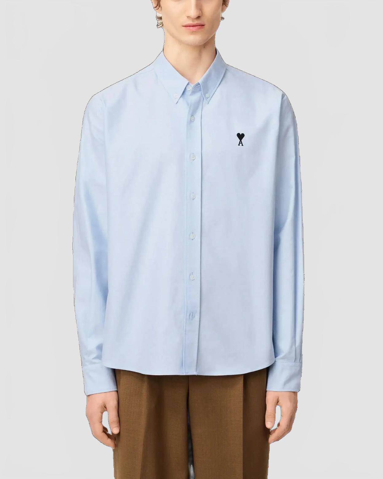 ami chemise bleu en coton bleu ciel 4883614