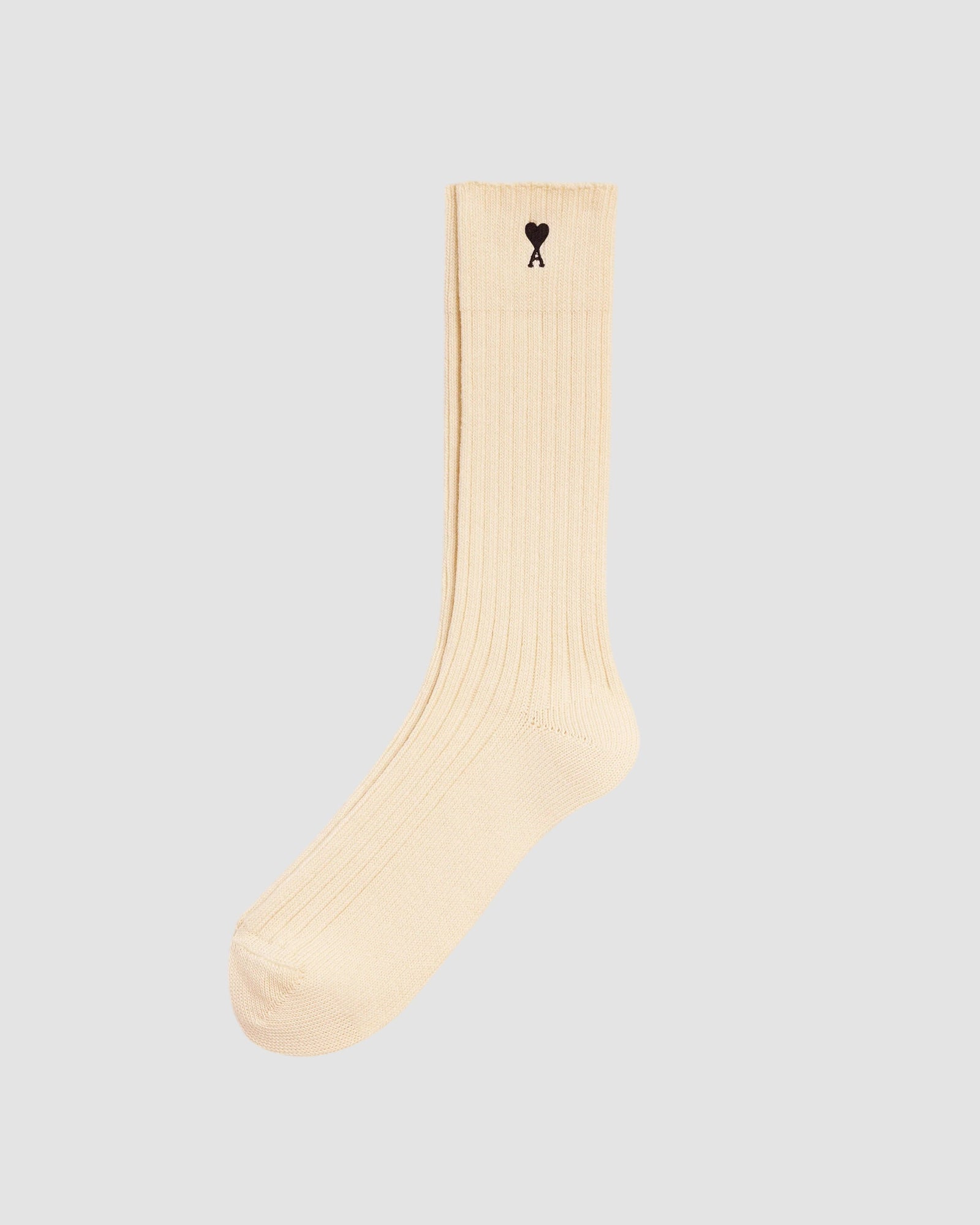 ami de coeur embroidery socks   ami   ivory 1