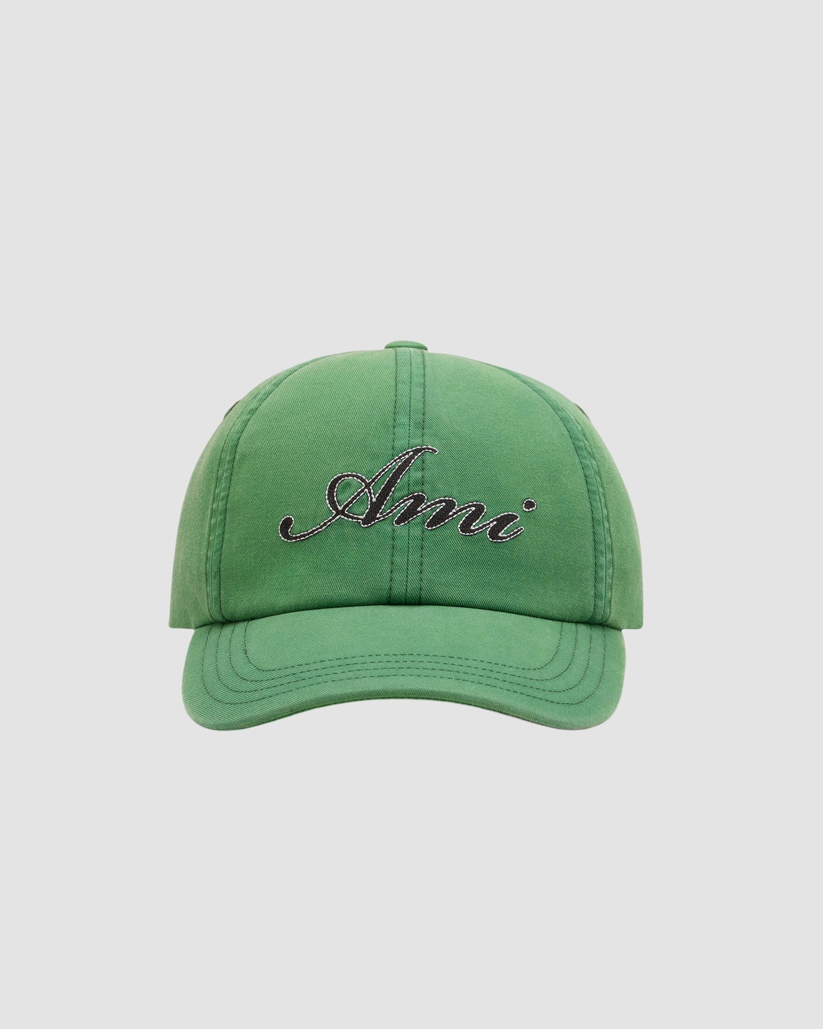 ami embroidery cap   ami   green bottle washed 1