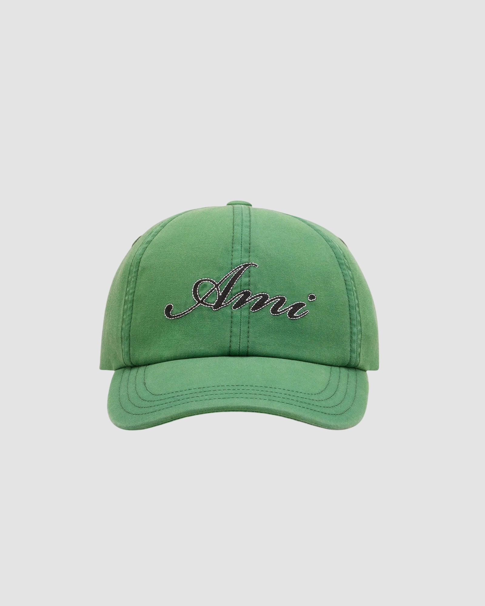 ami embroidery cap   ami   green bottle washed 1