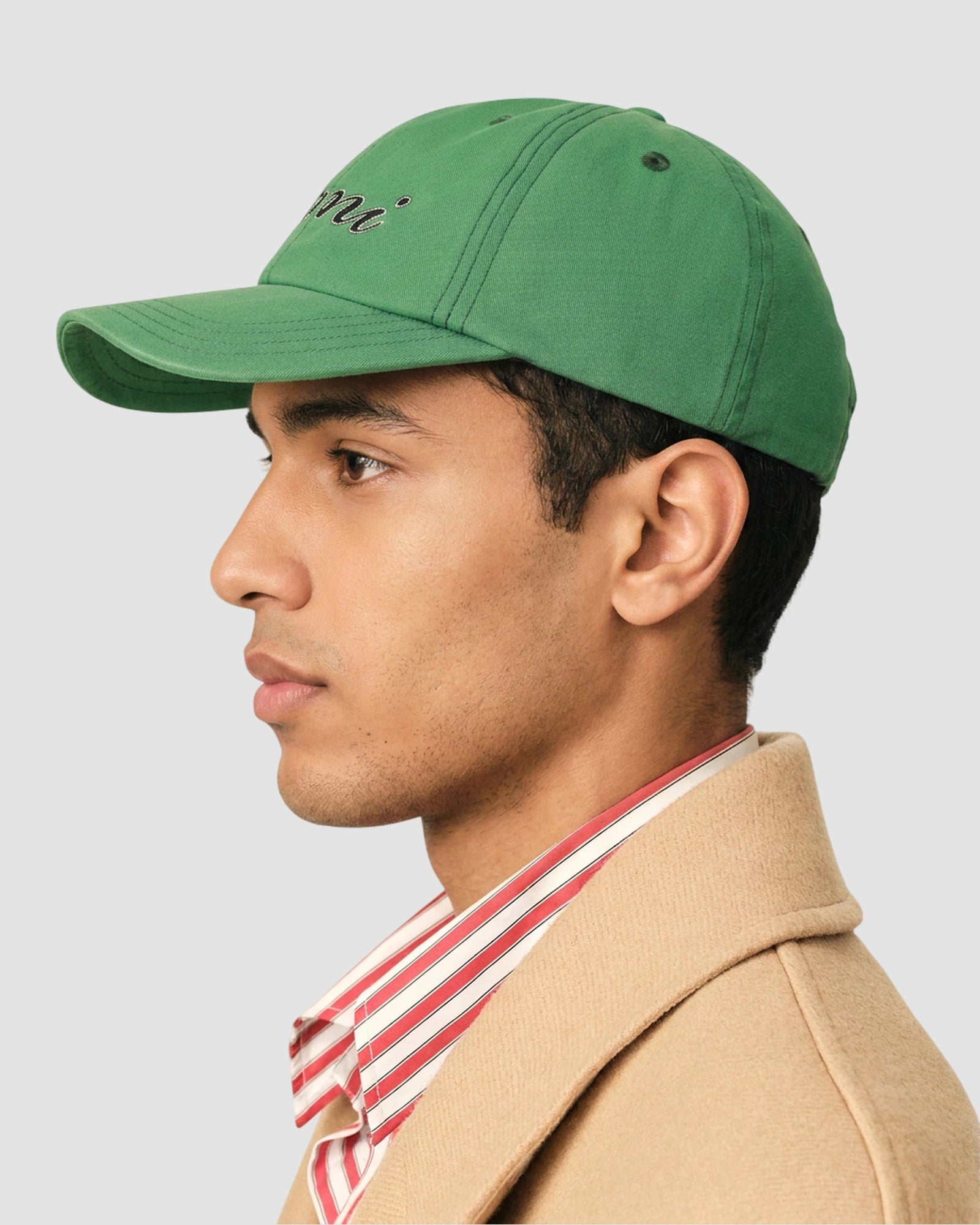 ami embroidery cap   ami   green bottle washed 4