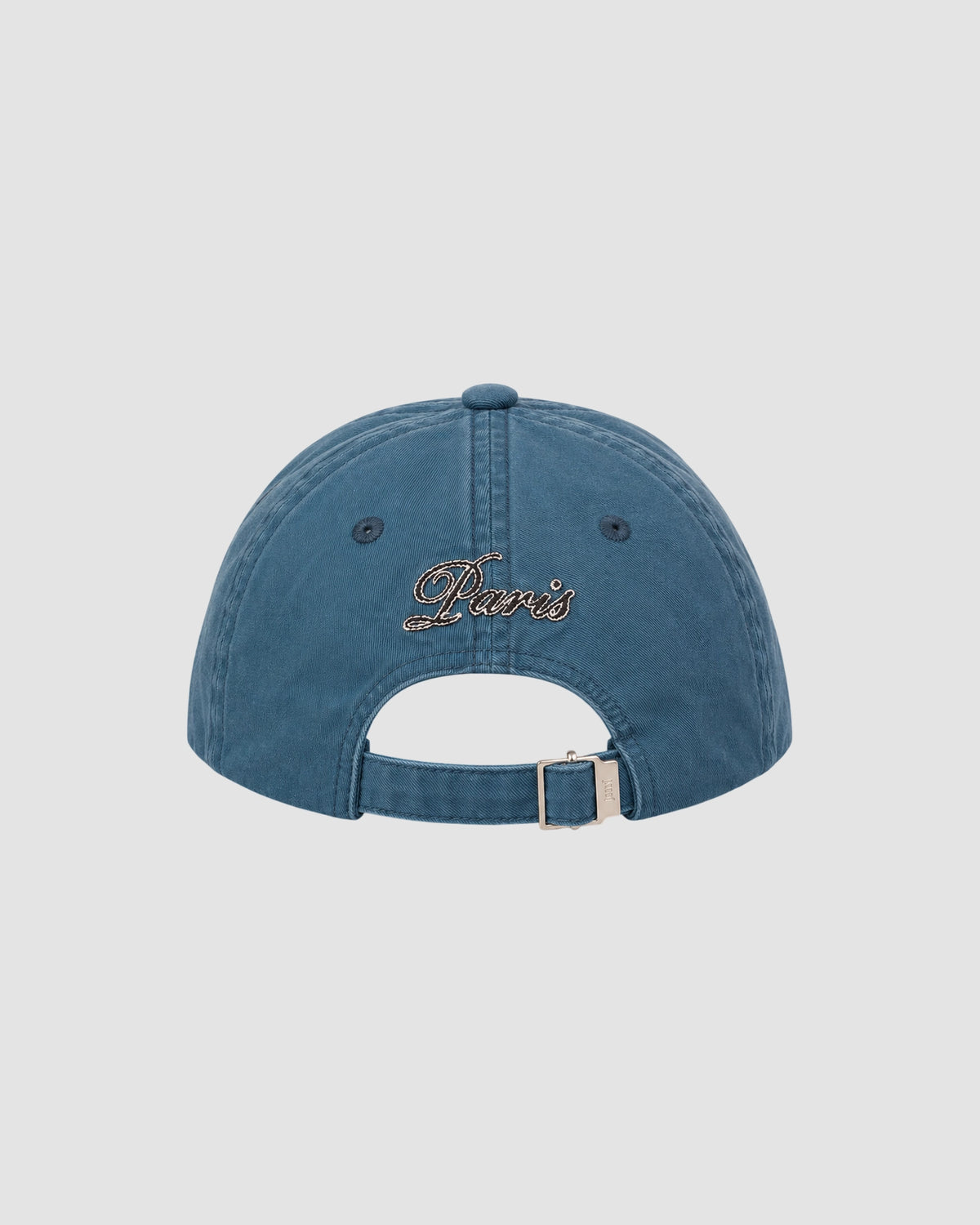 ami paris embroidery cap   royal blue washed 2