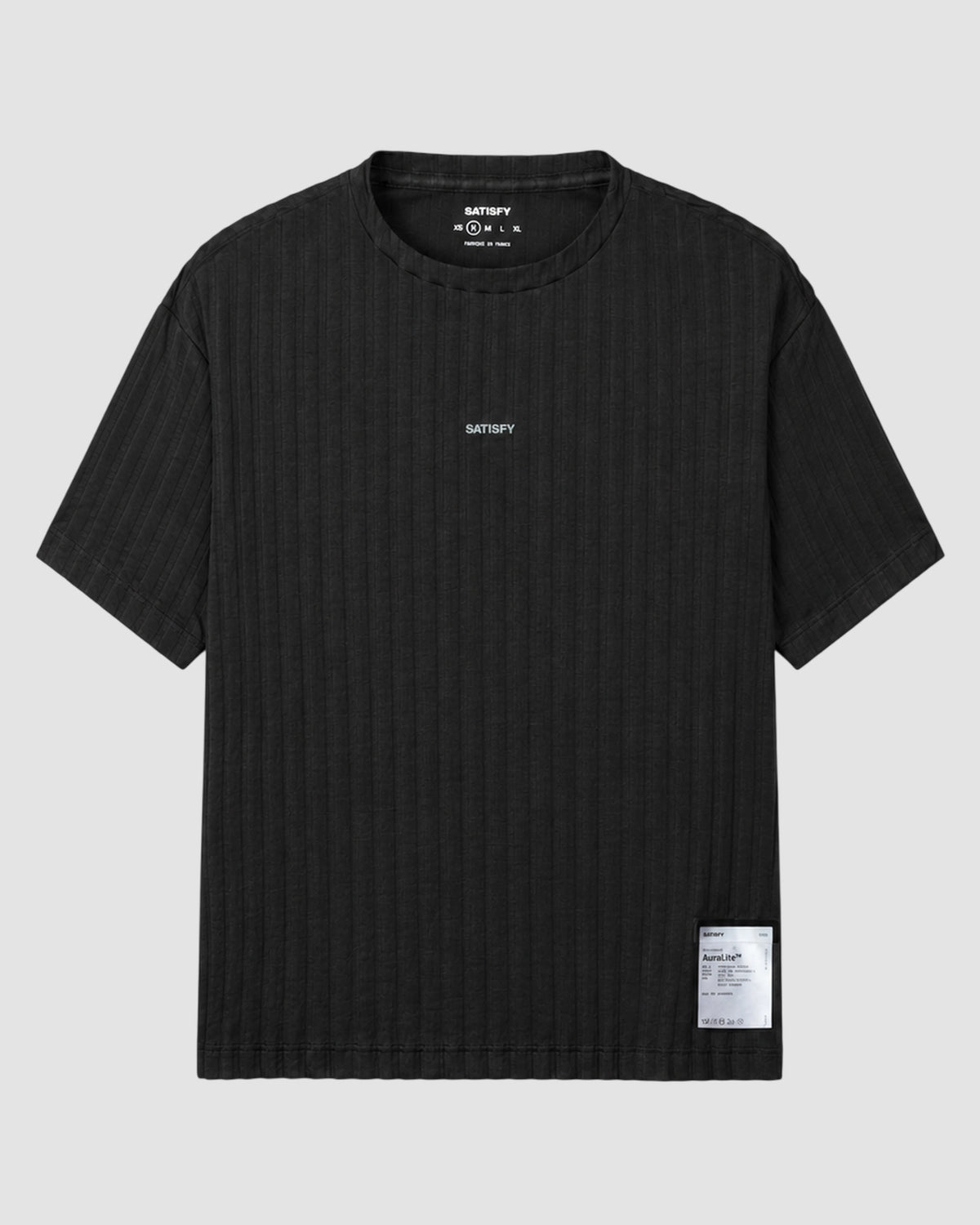 auralite pleated t shirt   satisfy   black sa 1