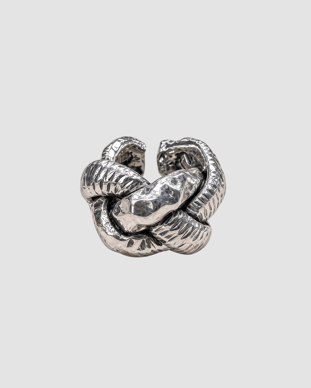 bague tressee 2 tex f   series   silver 1