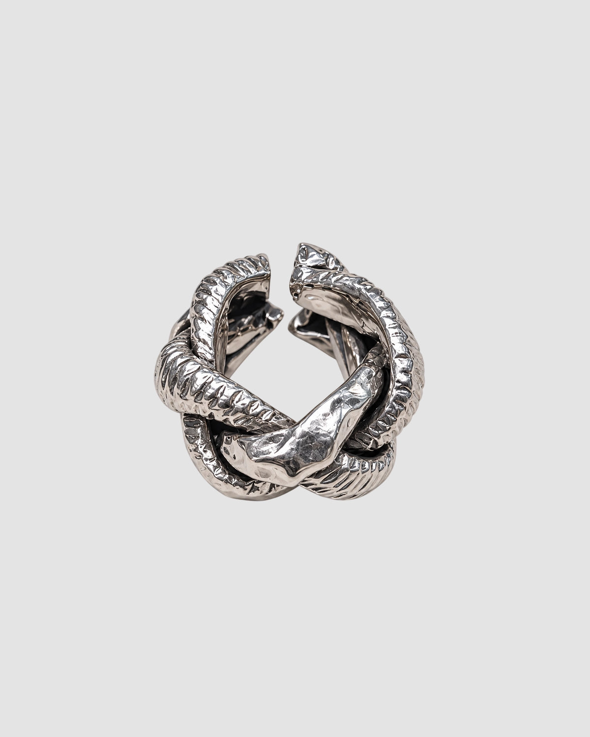 bague tressee 2 tex f   series   silver 2