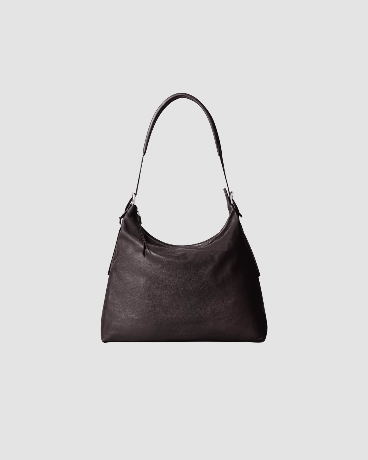 belted hobo bag   lemaire   dark chocolate 1
