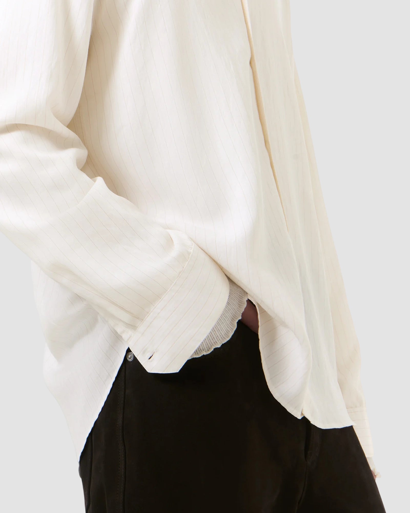 beyond shirt   our legacy   cream stripe ceremony viscose 4