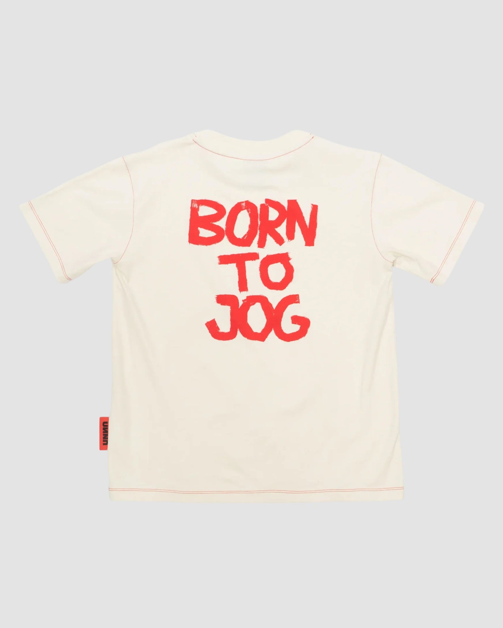 born to jog tee   unna   vanilla white 1