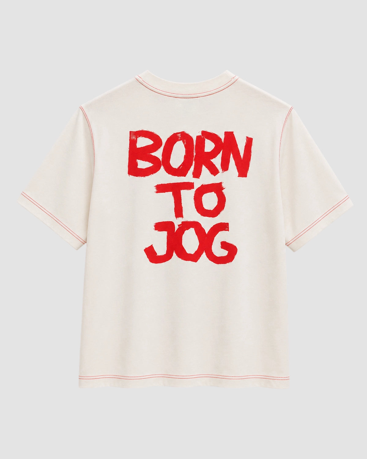 born to jog tee m   unna   vanilla white 2