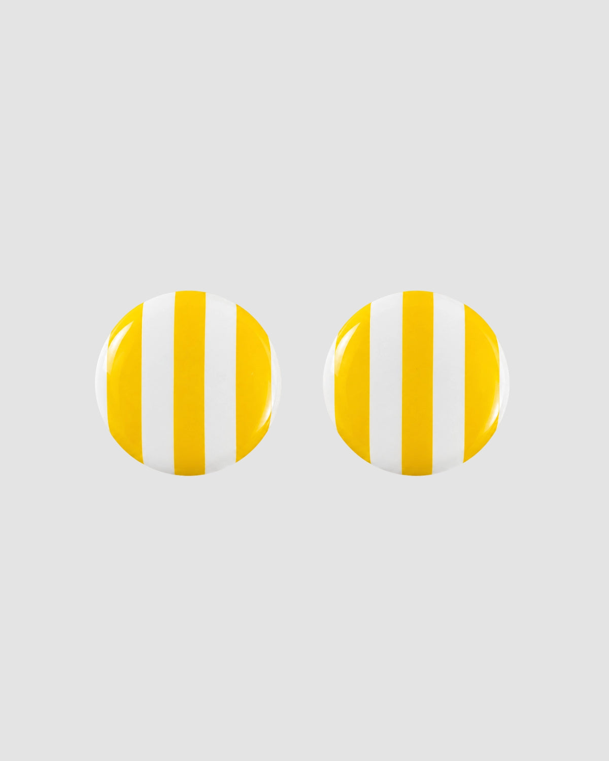 boucle d oreilles a rayures   yellow white 1