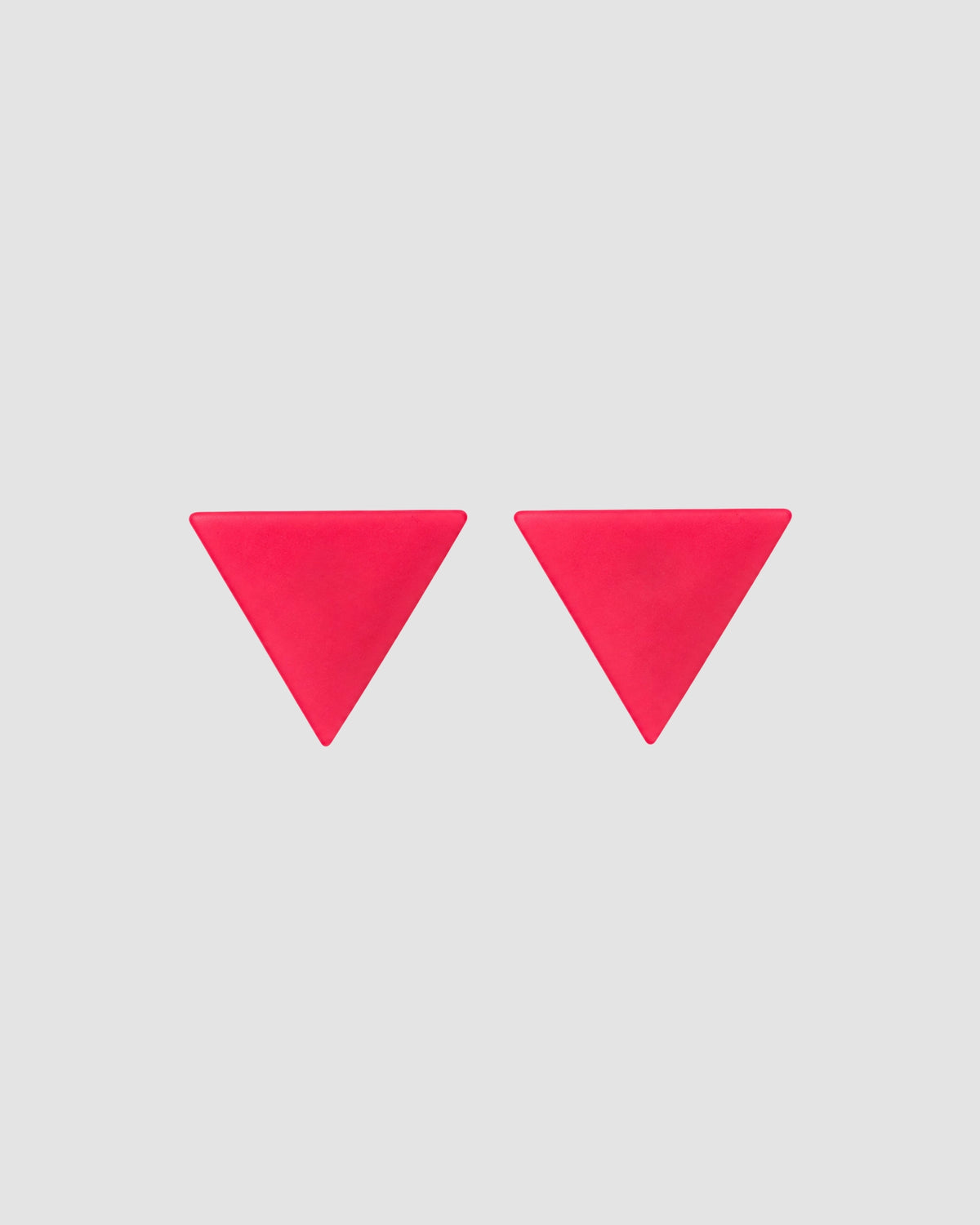boucle d oreilles triangle   red 1