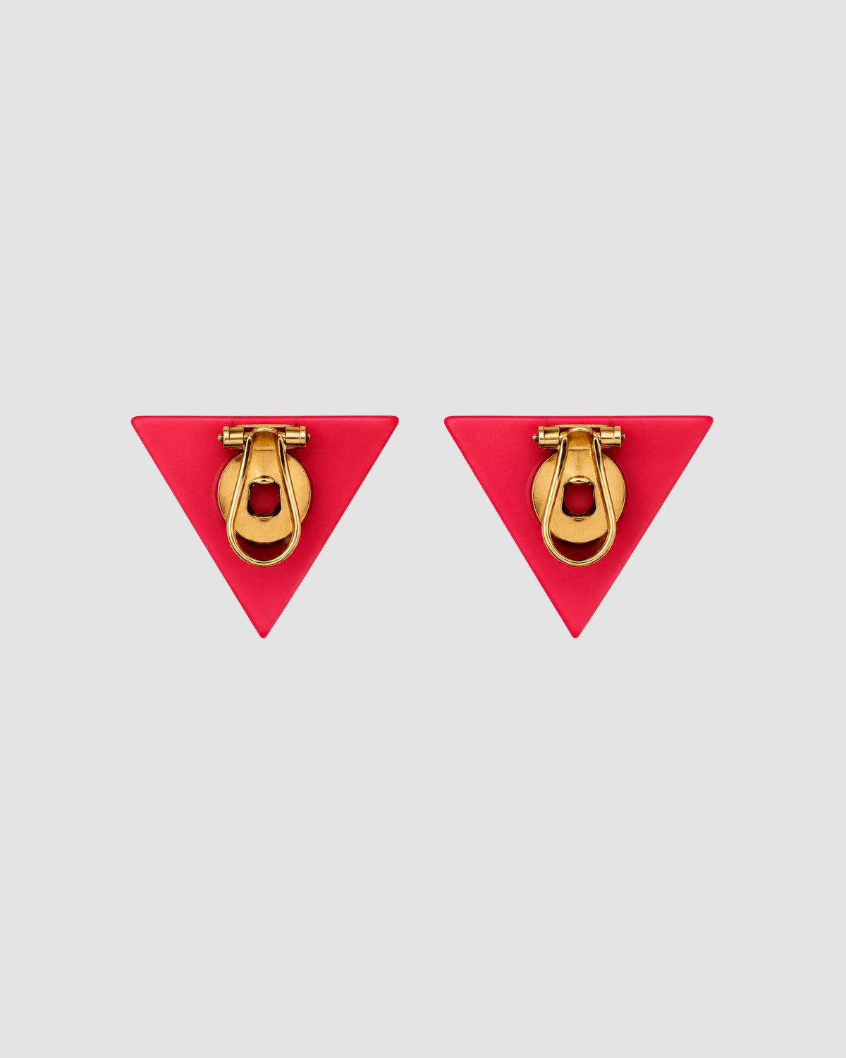 boucle d oreilles triangle   red 2