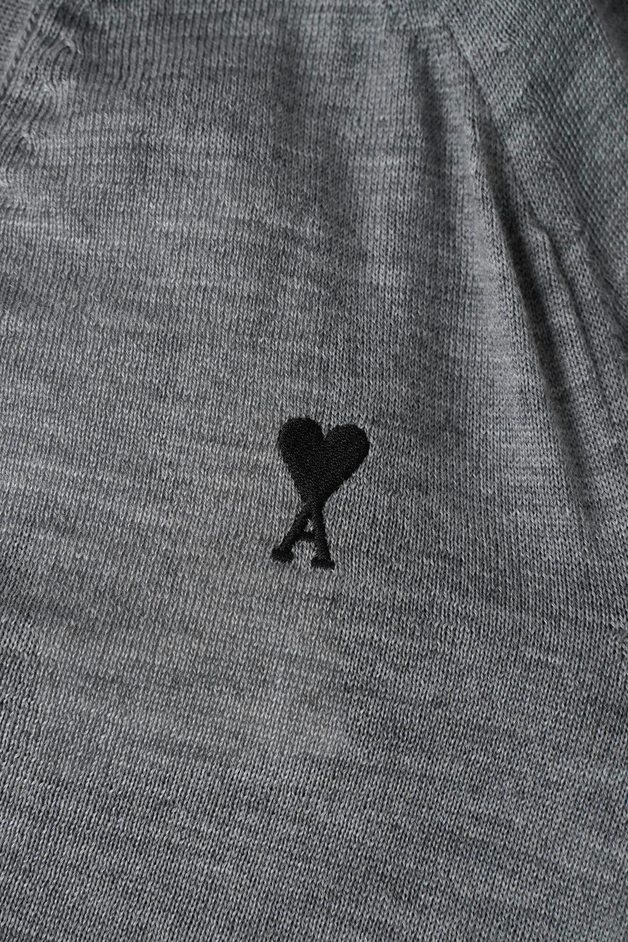 cardigan avec ami de coeur contraste   ami   gris chine noir 3