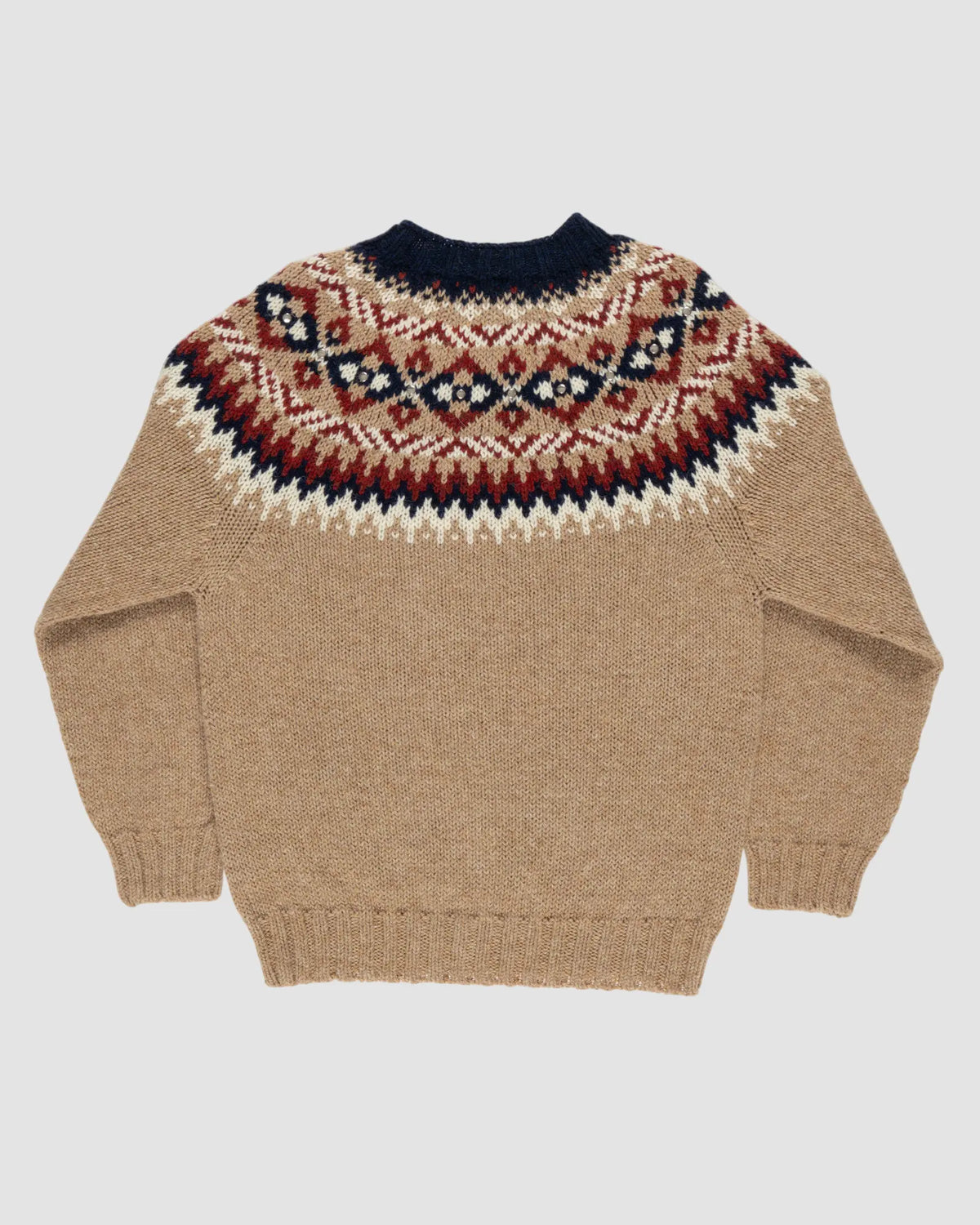 chunky fairisle sweater   la fetiche   beige 3