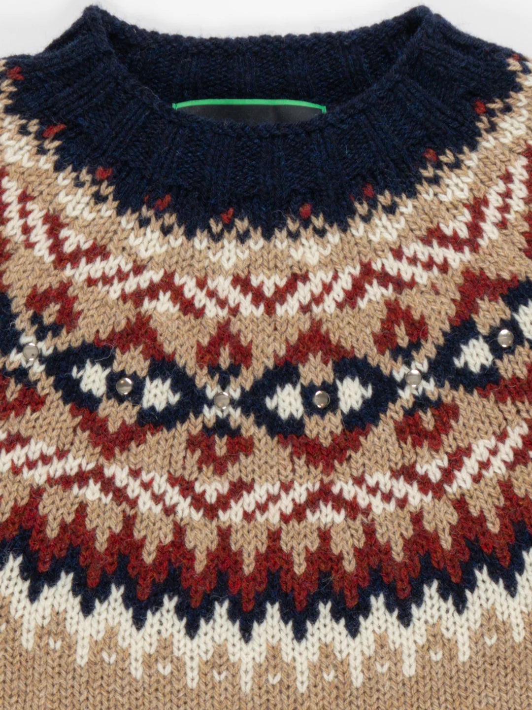 chunky fairisle sweater   la fetiche   beige 4
