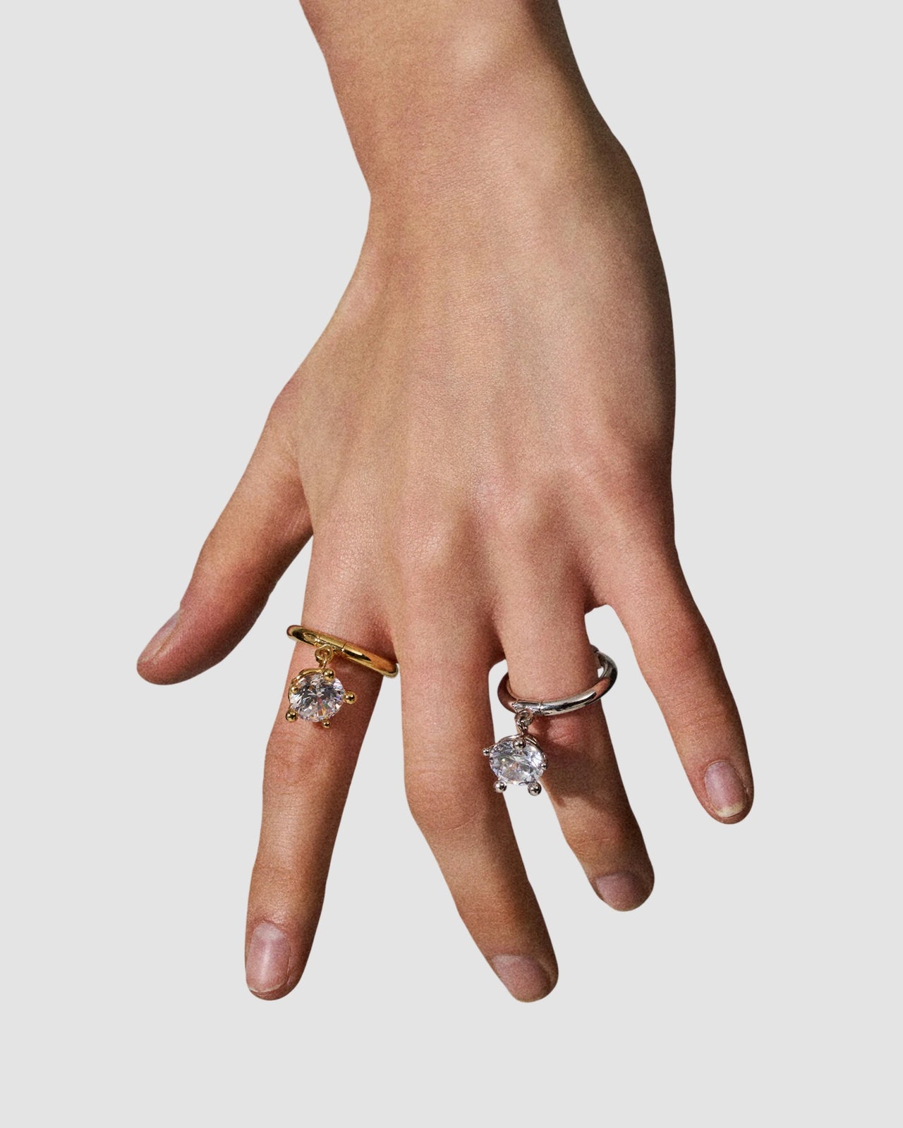 diamanti pendant ring small   panconesi   silver 1