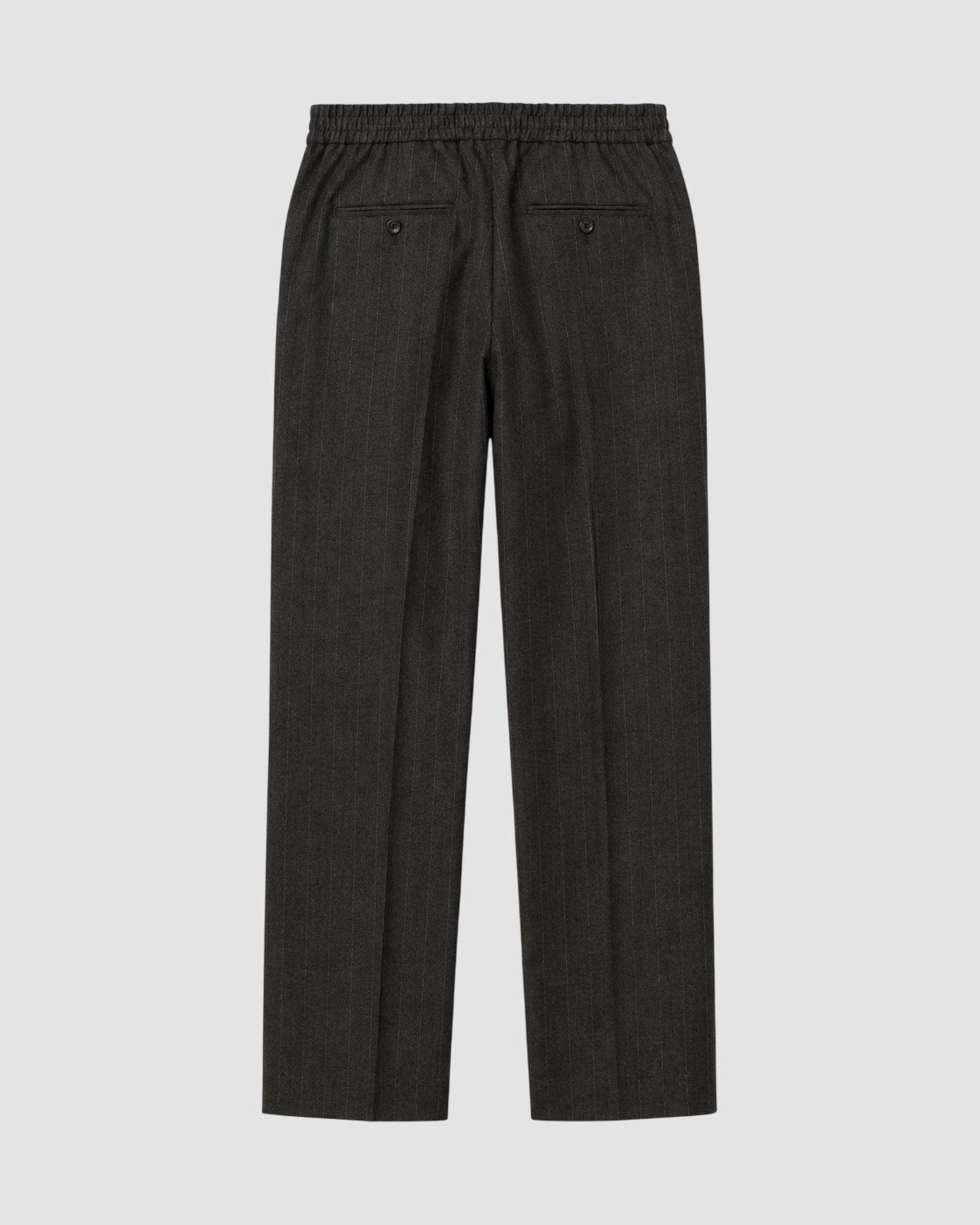 elasticated waist trousers   ami   carbone grey choco brown 2