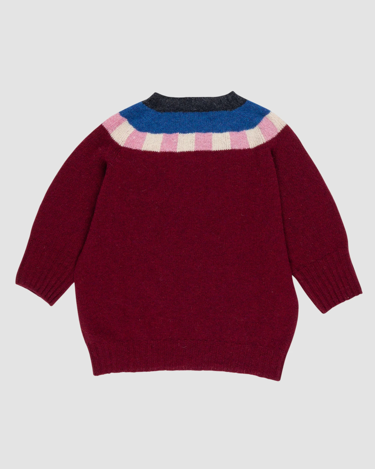 fairisle shetland sweater   la fetiche   burgundy 3