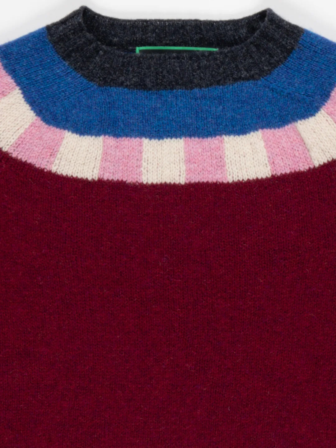 fairisle shetland sweater   la fetiche   burgundy 4