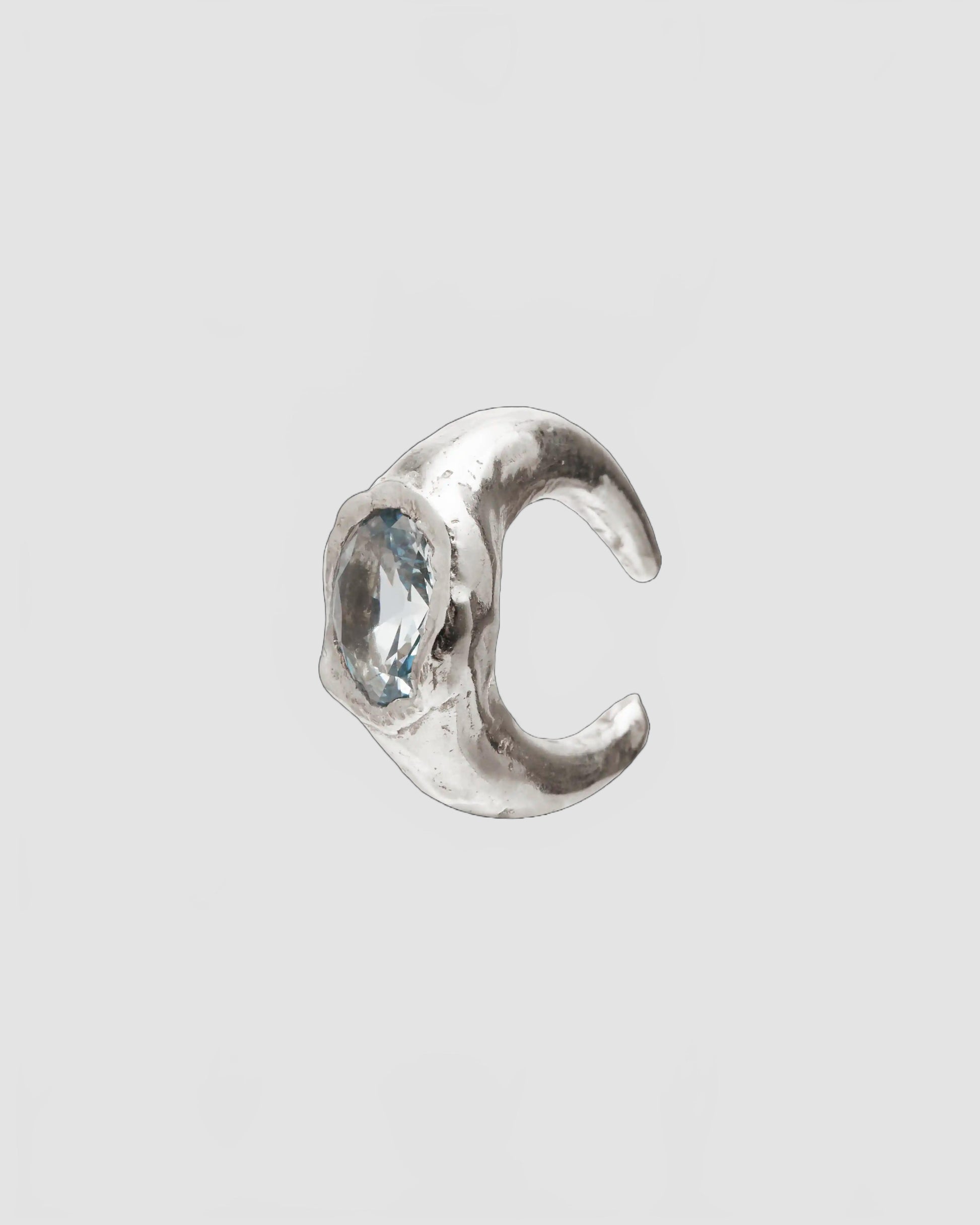 faro blue earcuff silver