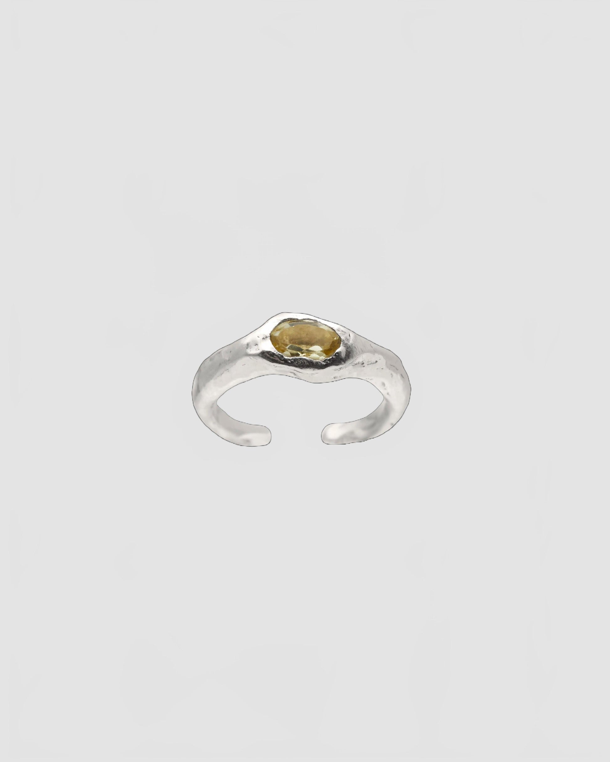 faro green toe ring silver  1 