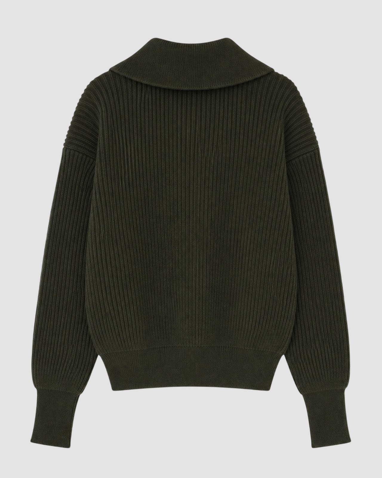 fisherman rib forest knit   halfzip utility   rier   forest knit 1