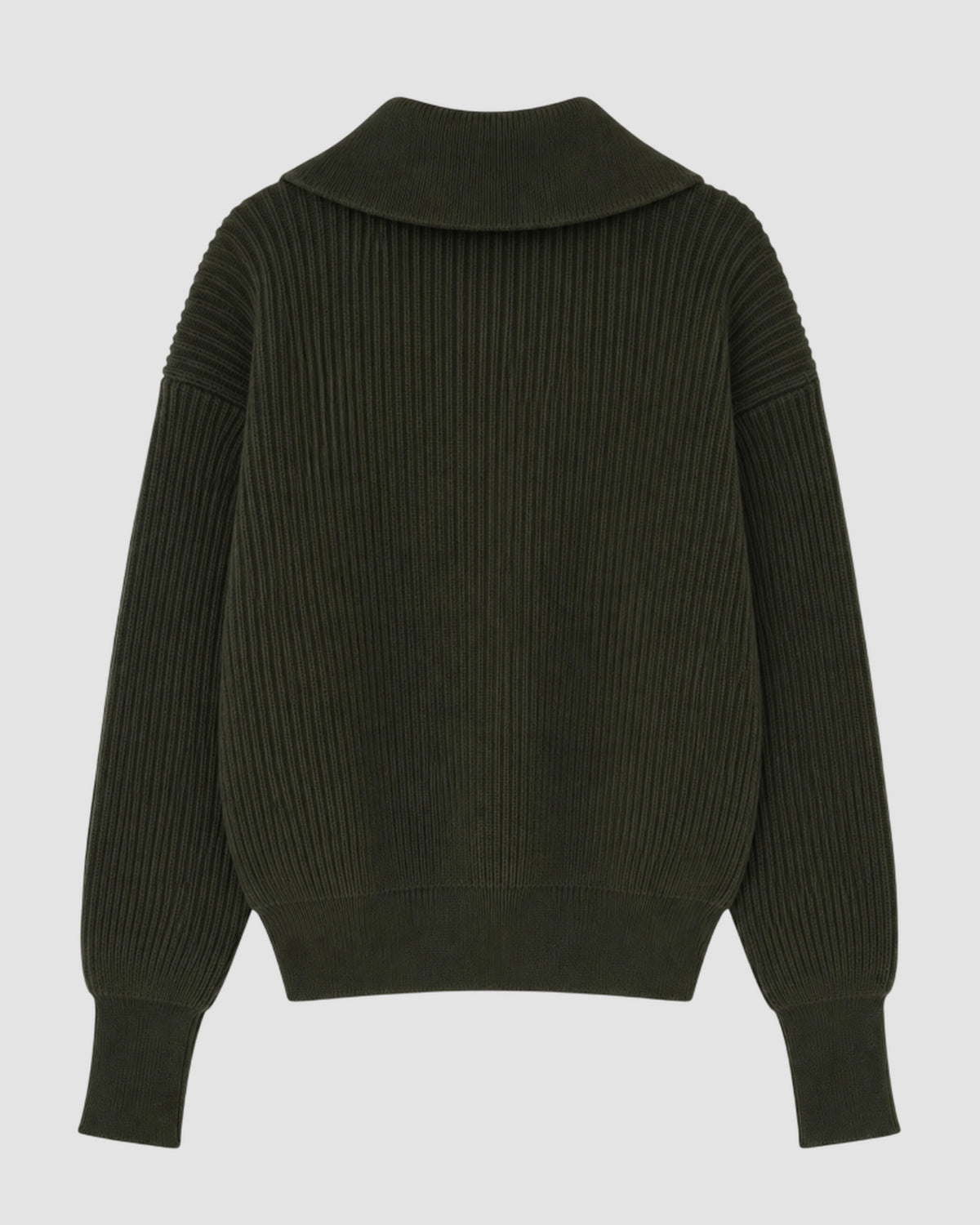 fisherman rib forest knit   halfzip utility   rier   forest knit 1