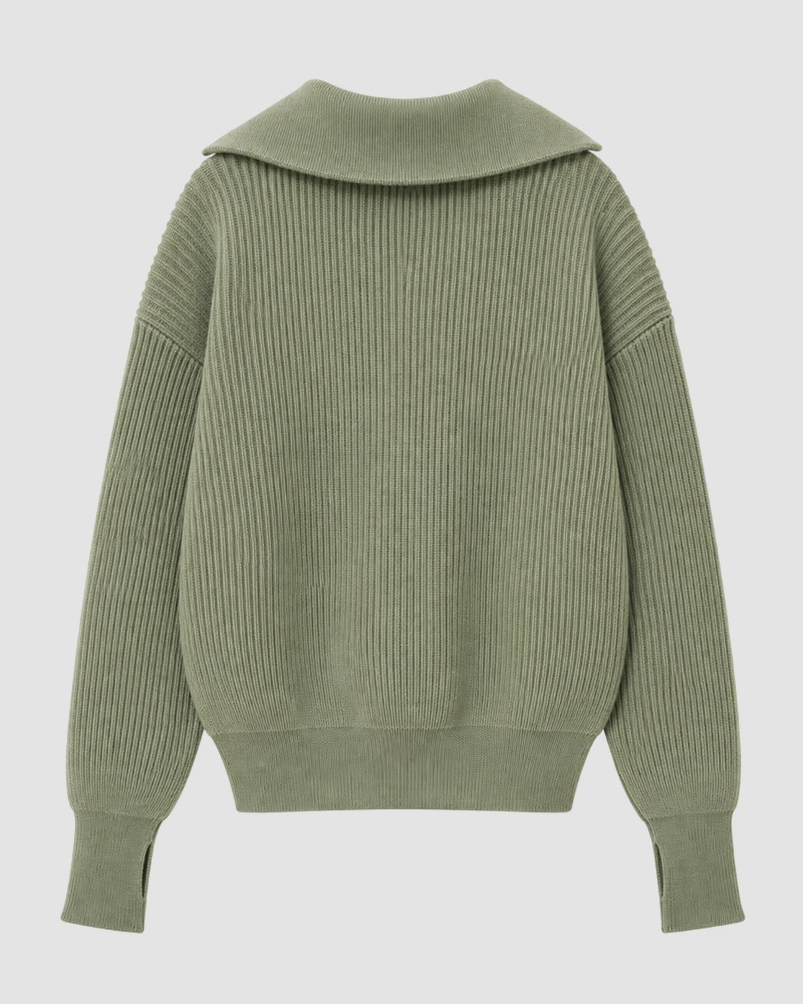 fisherman rib sauge knit   halfzip utility 1