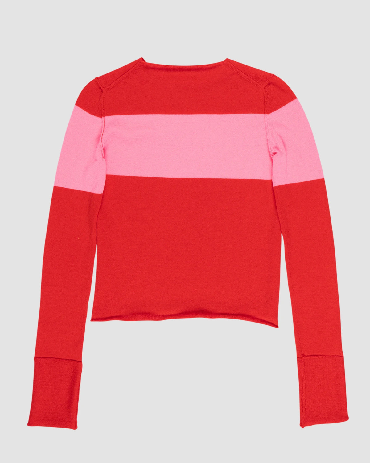 fitted fineweight sweater   la fetiche   red pink 3