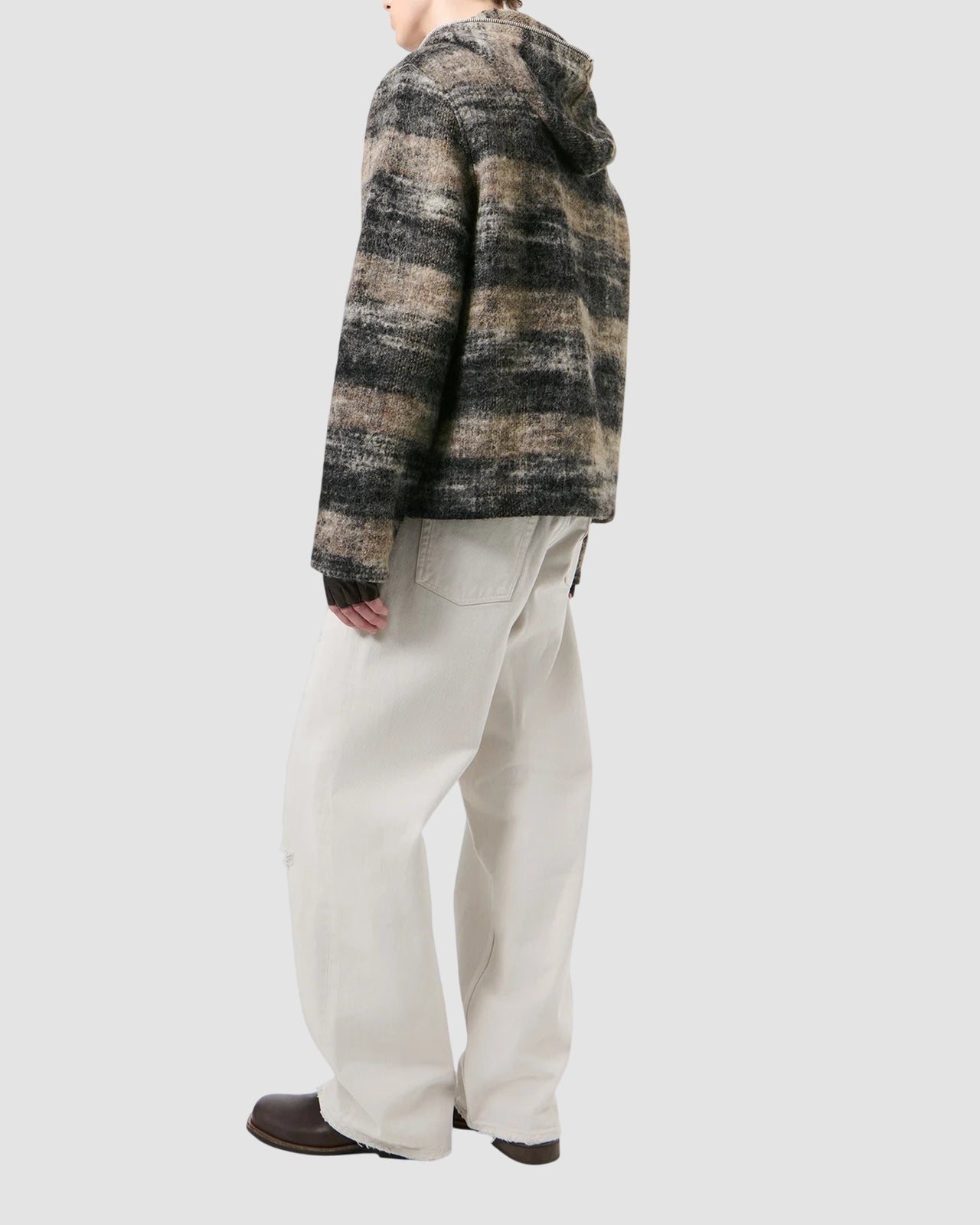 full zip hood   our legacy   night woods check lofty wool 3