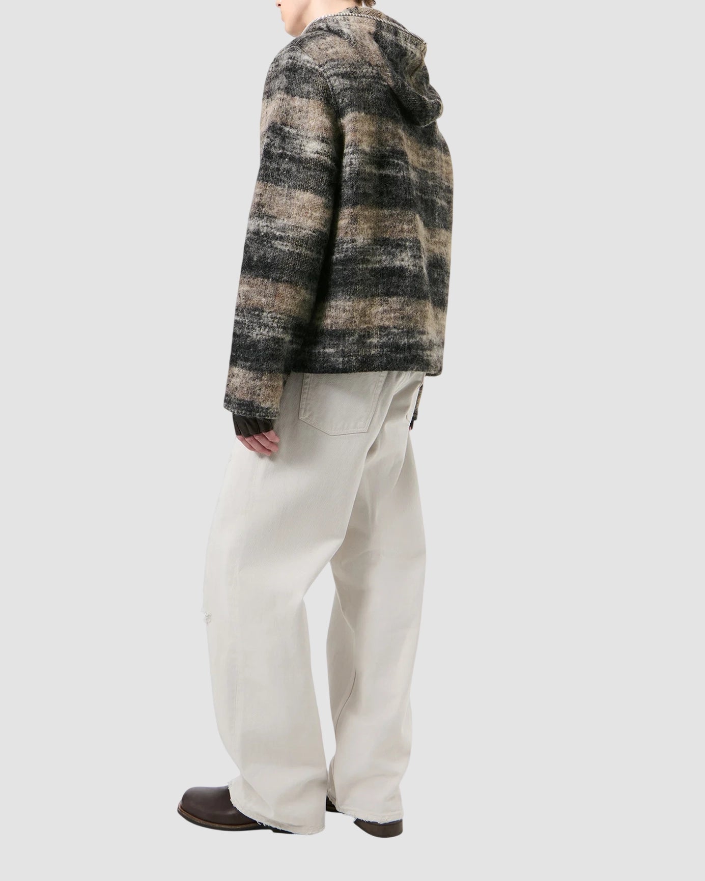 full zip hood   our legacy   night woods check lofty wool 3