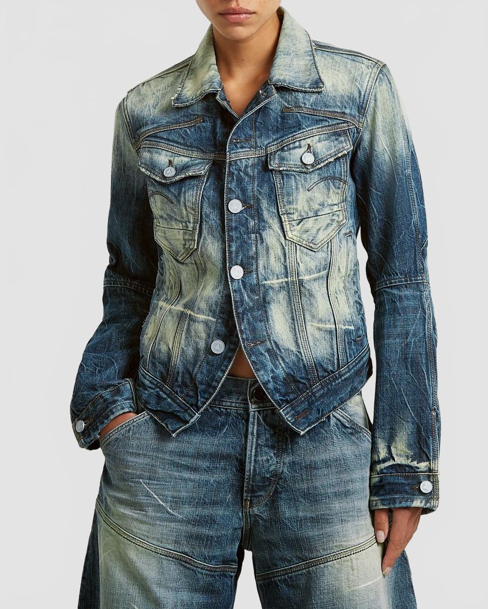 g star veste selvedge rr vinny   femme bleu fonce 2520 25281 2529